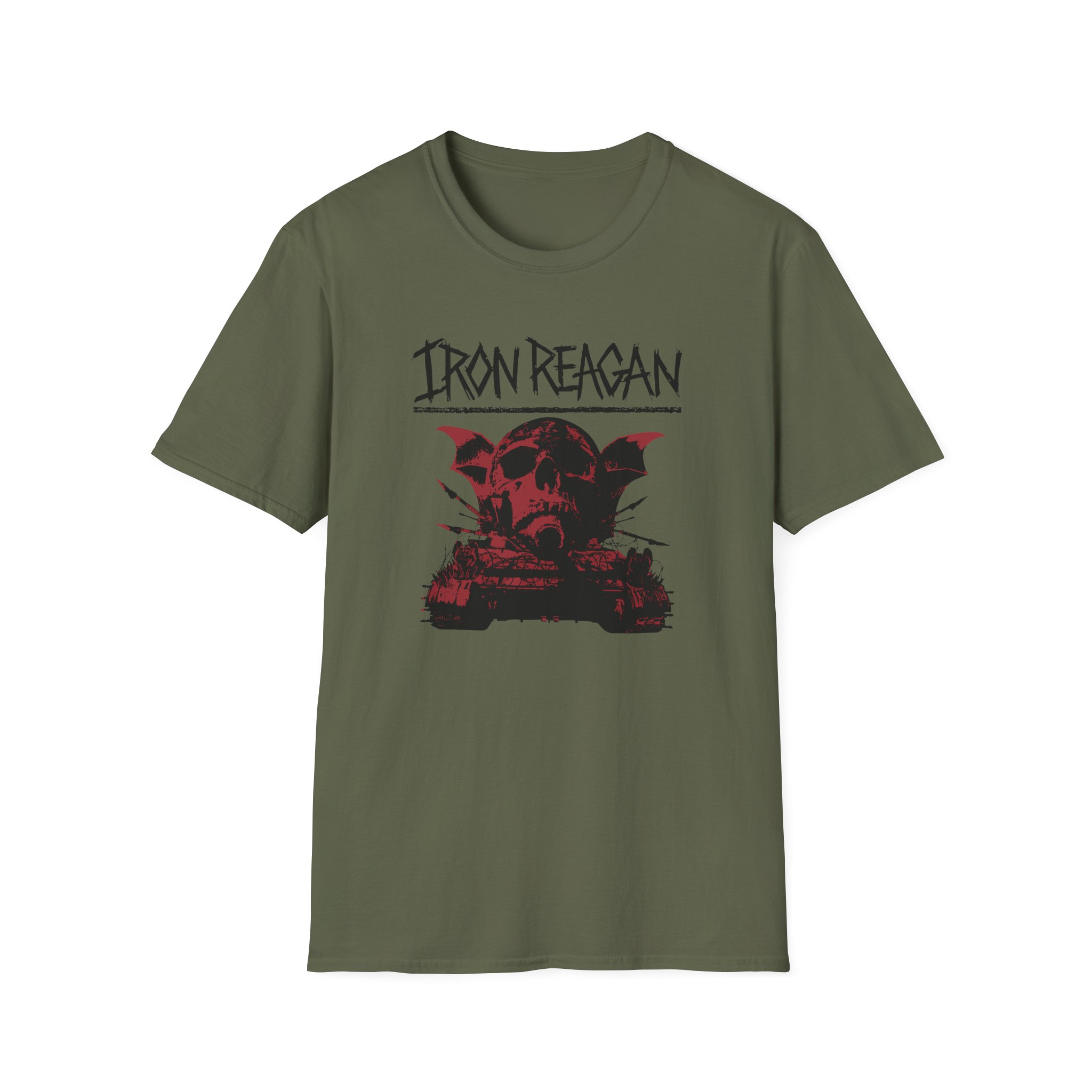 Iron Reagan Warning Unisex Softstyle T-Shirt