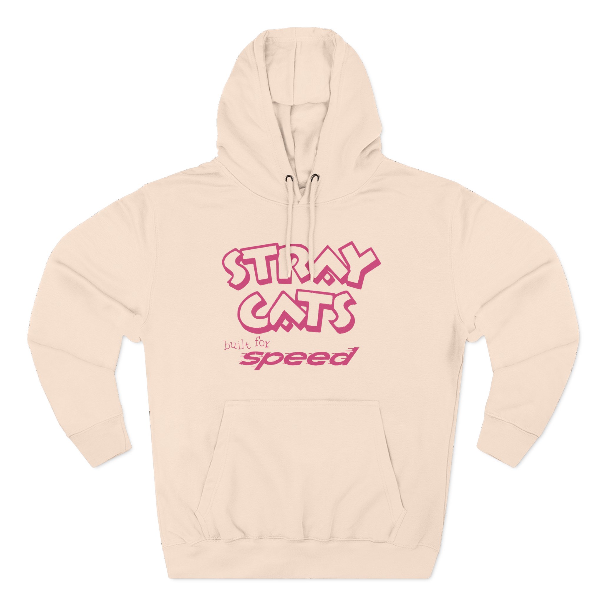 Stray Cats Built for Speed Three-Panel Fleece Hoodie