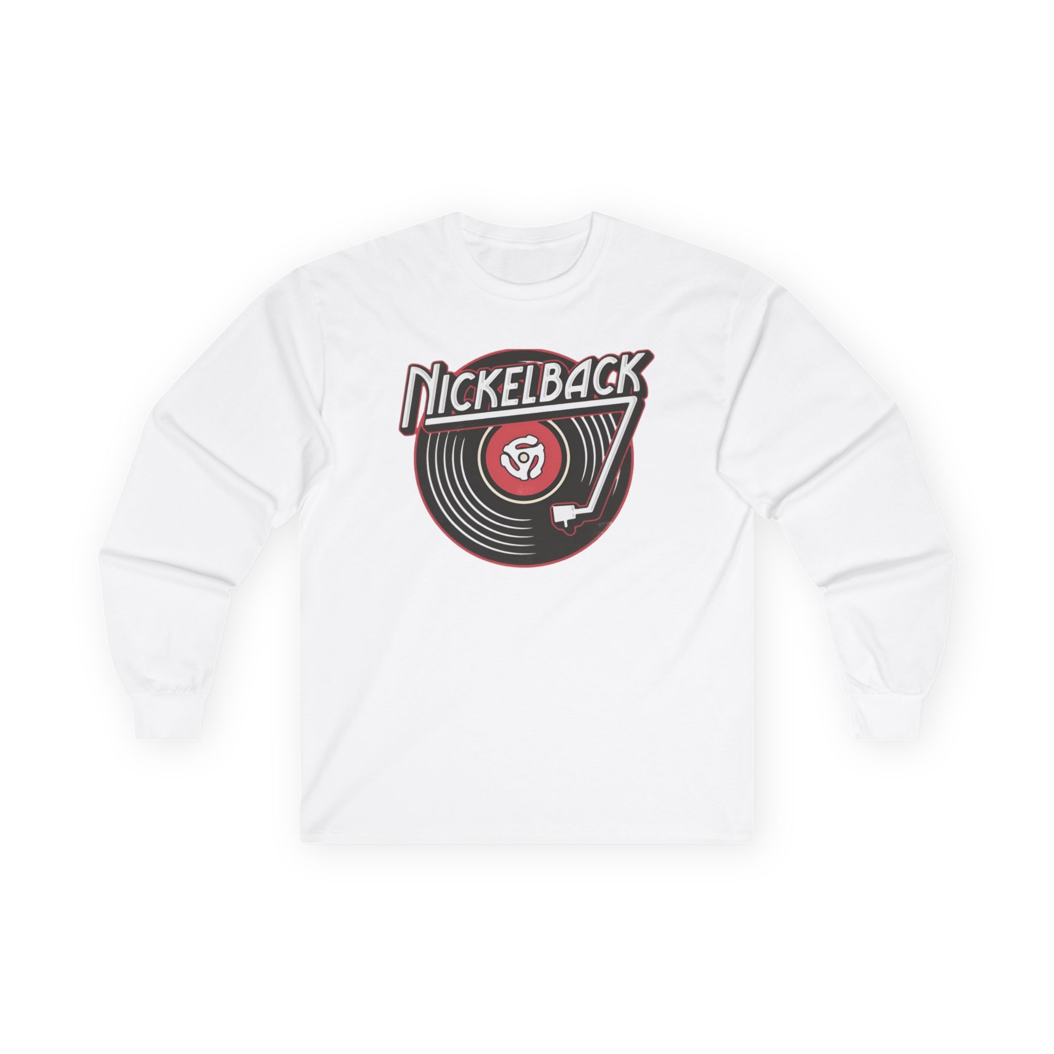 Nickelback Record Natural Ringer Unisex Ultra Cotton Long Sleeve Tee