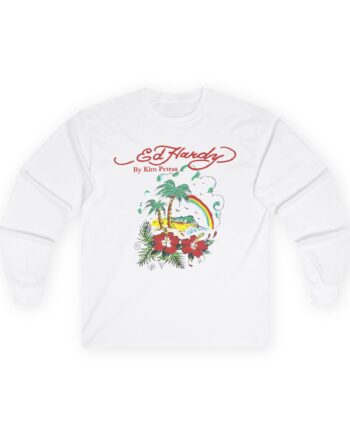 Kim Petras Tropical Scene Lettuce Unisex Ultra Cotton Long Sleeve Tee