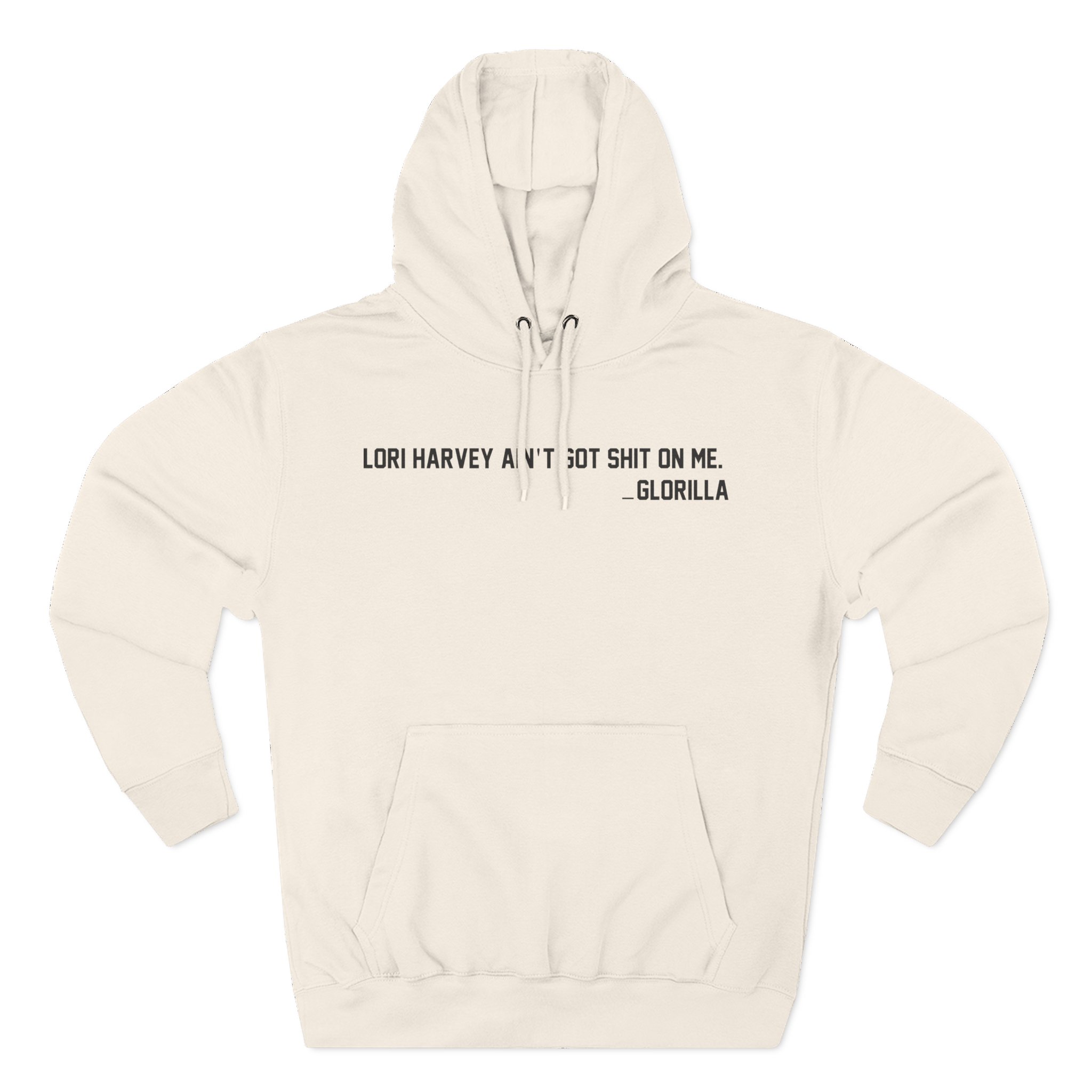 Lori Harvey Ain't Got Shit on Me Glorilla Three-Panel Fleece Hoodie