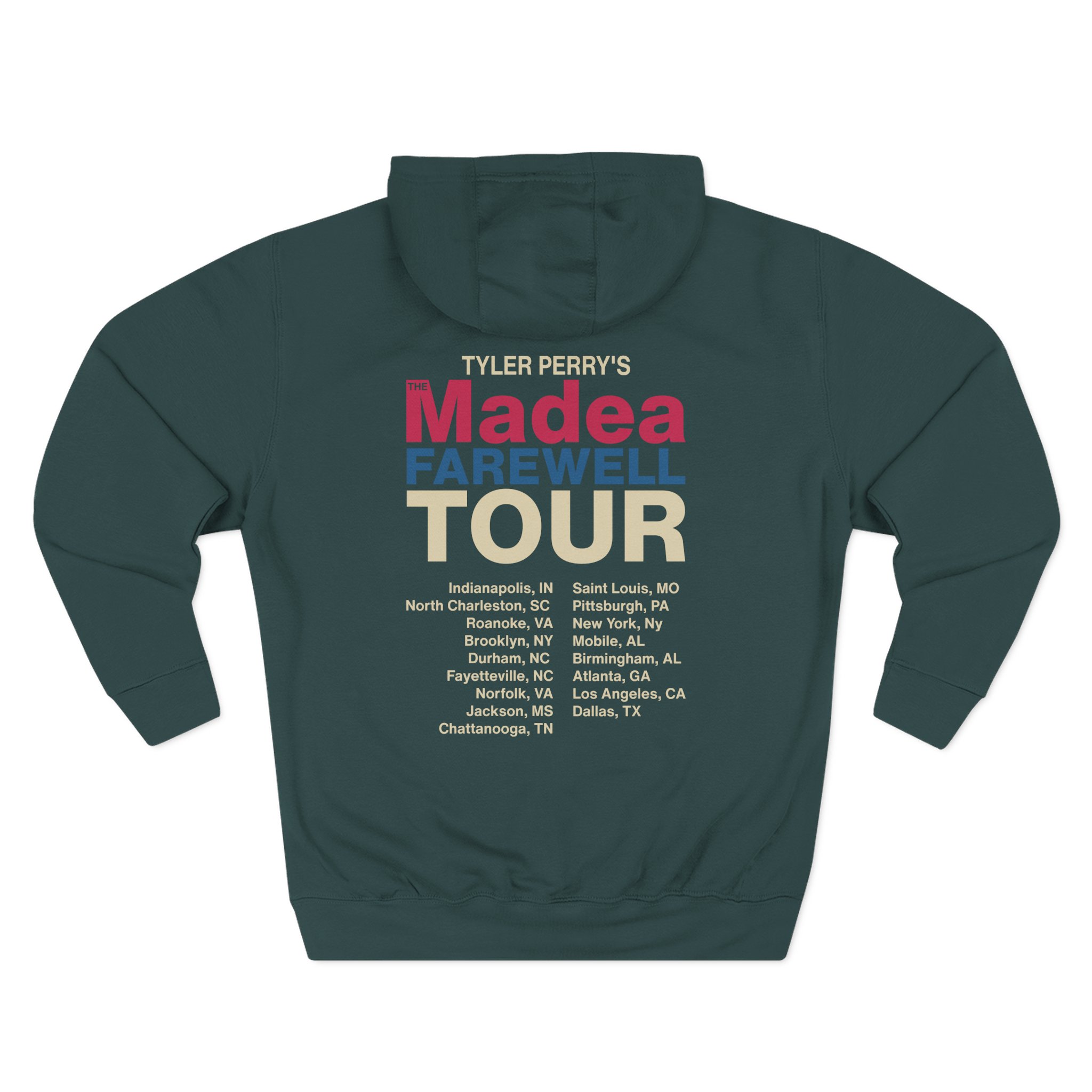 Tyler Perry Madea’s Farewell Play Tour Three-Panel Fleece Hoodie