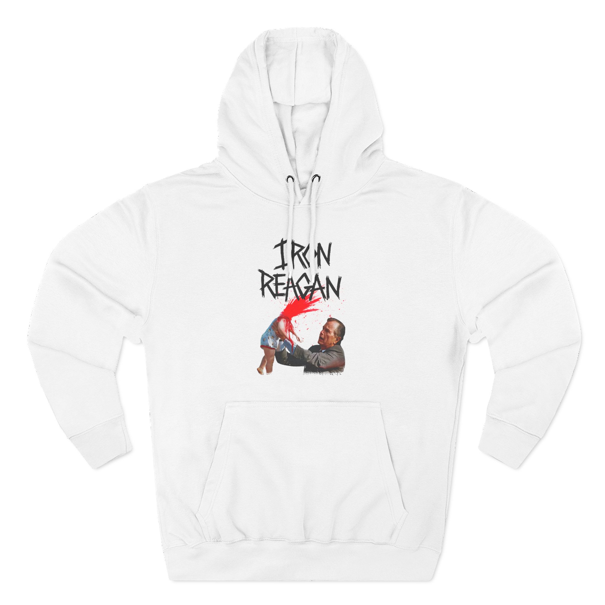 Iron Reagan Asshole Bush Three-Panel Fleece Hoodie