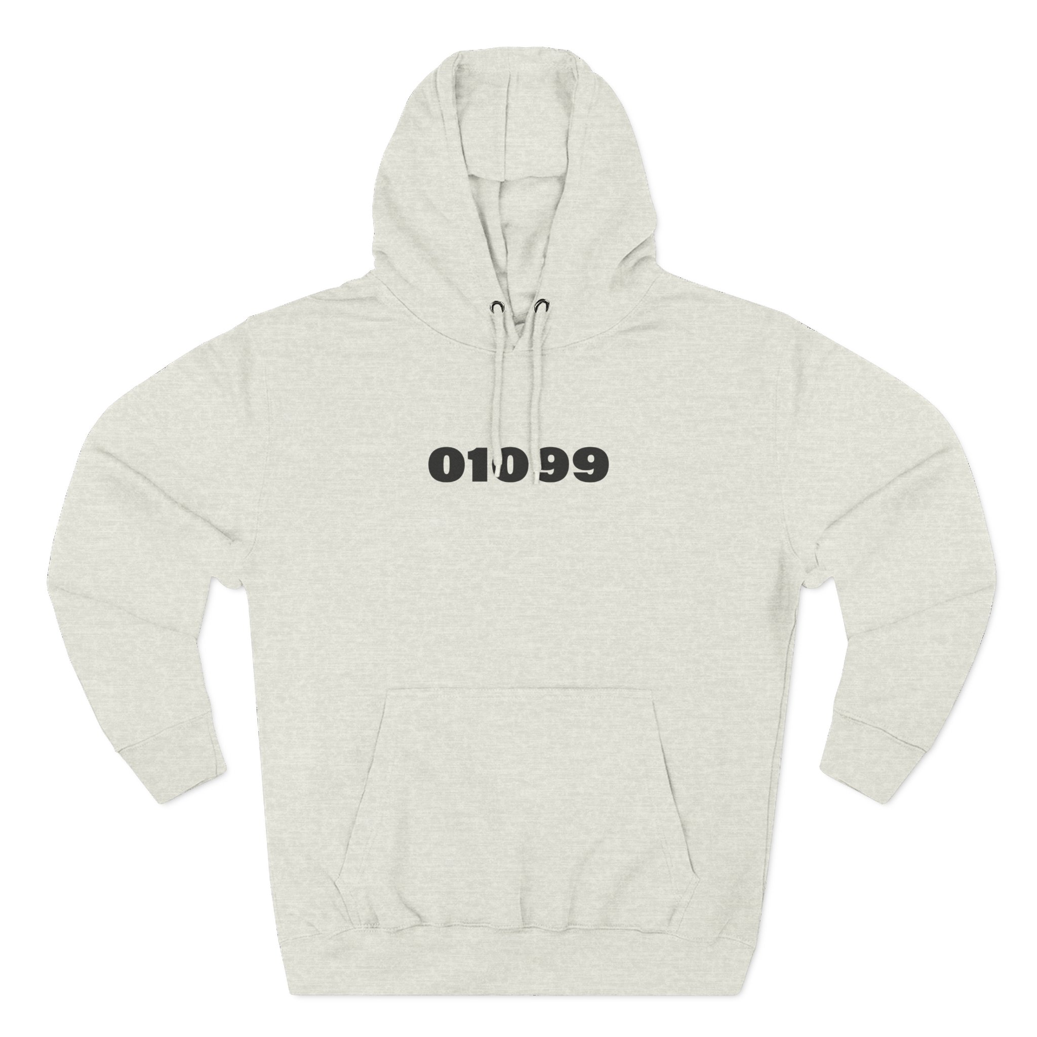 01099 Basic Three-Panel Fleece Hoodie