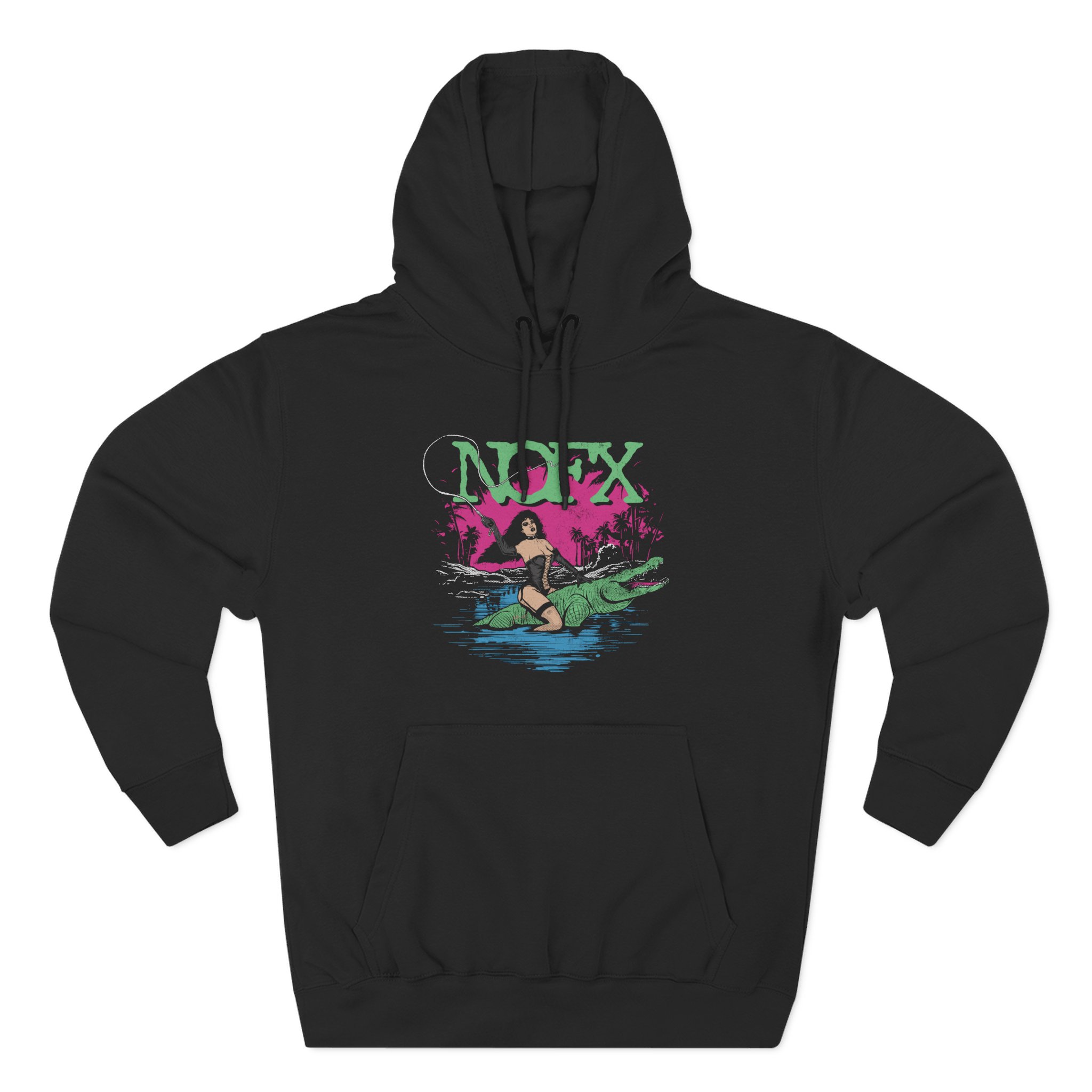 Nofx Gator Three-Panel Fleece Hoodie