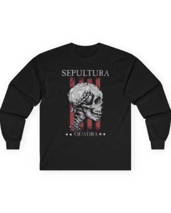 Sepultura Quadra Skull Unisex Ultra Cotton Long Sleeve Tee