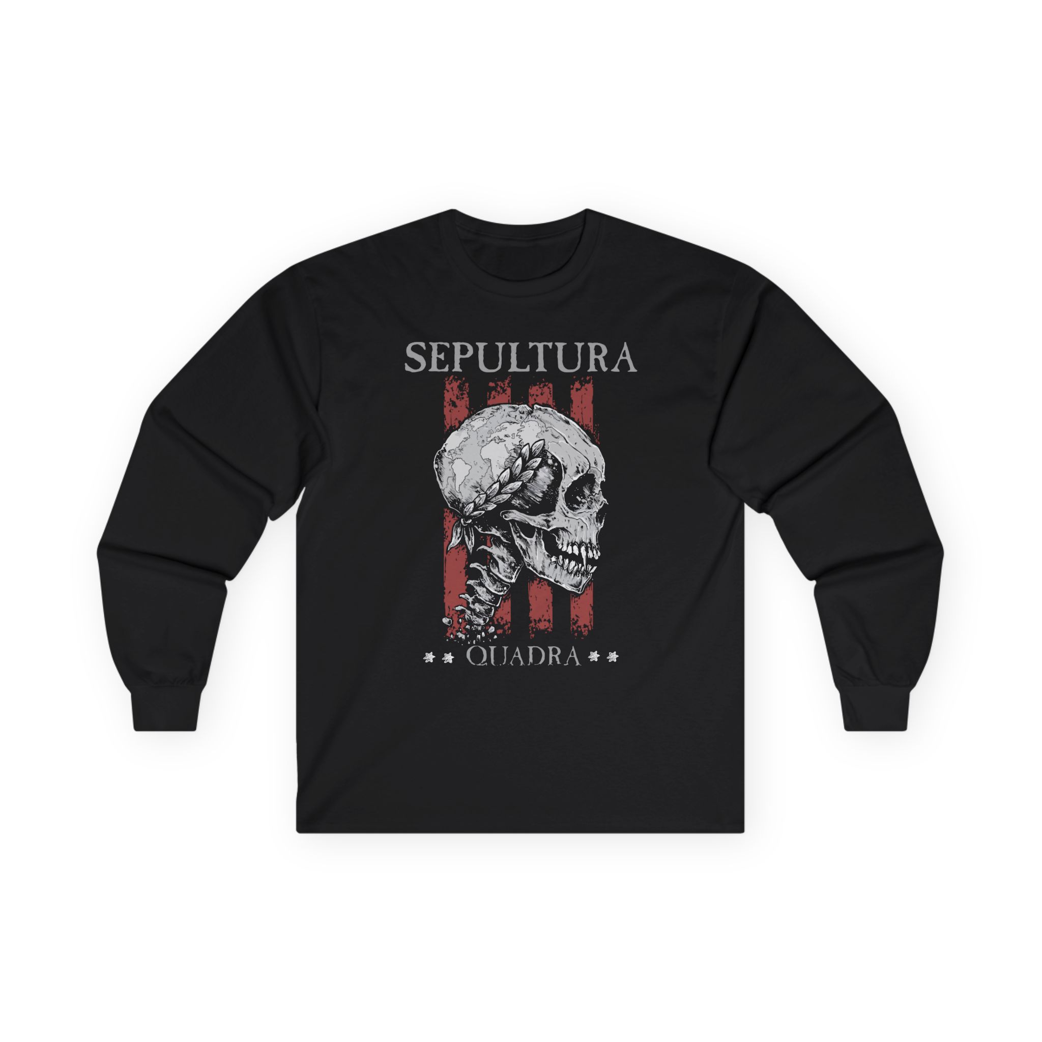 Sepultura Quadra Skull Unisex Ultra Cotton Long Sleeve Tee