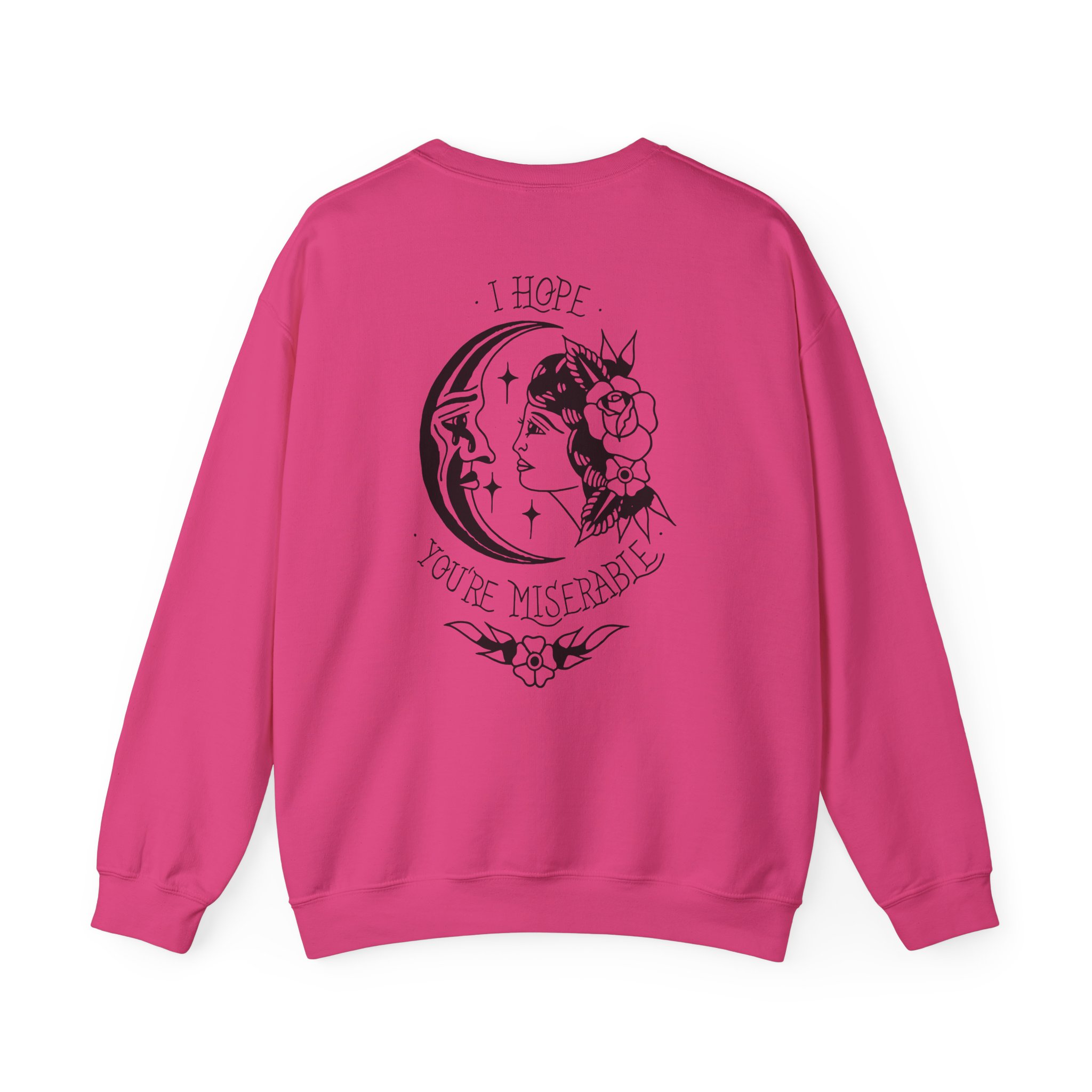 Moose Blood Traditional Tattoo Desig Unisex Heavy Blendâ„¢ Crewneck Sweatshirt