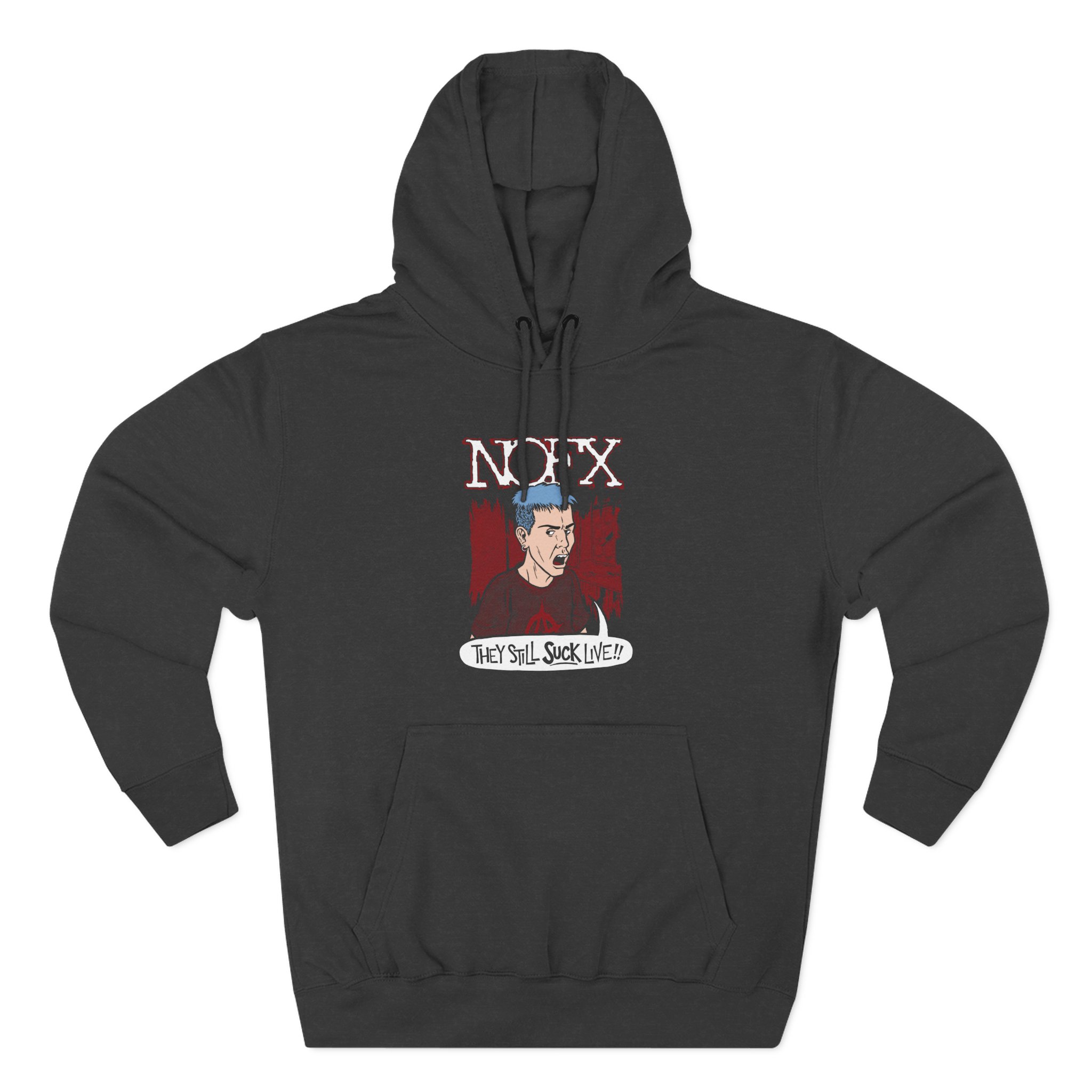 Nofx Jstill Suck Three-Panel Fleece Hoodie