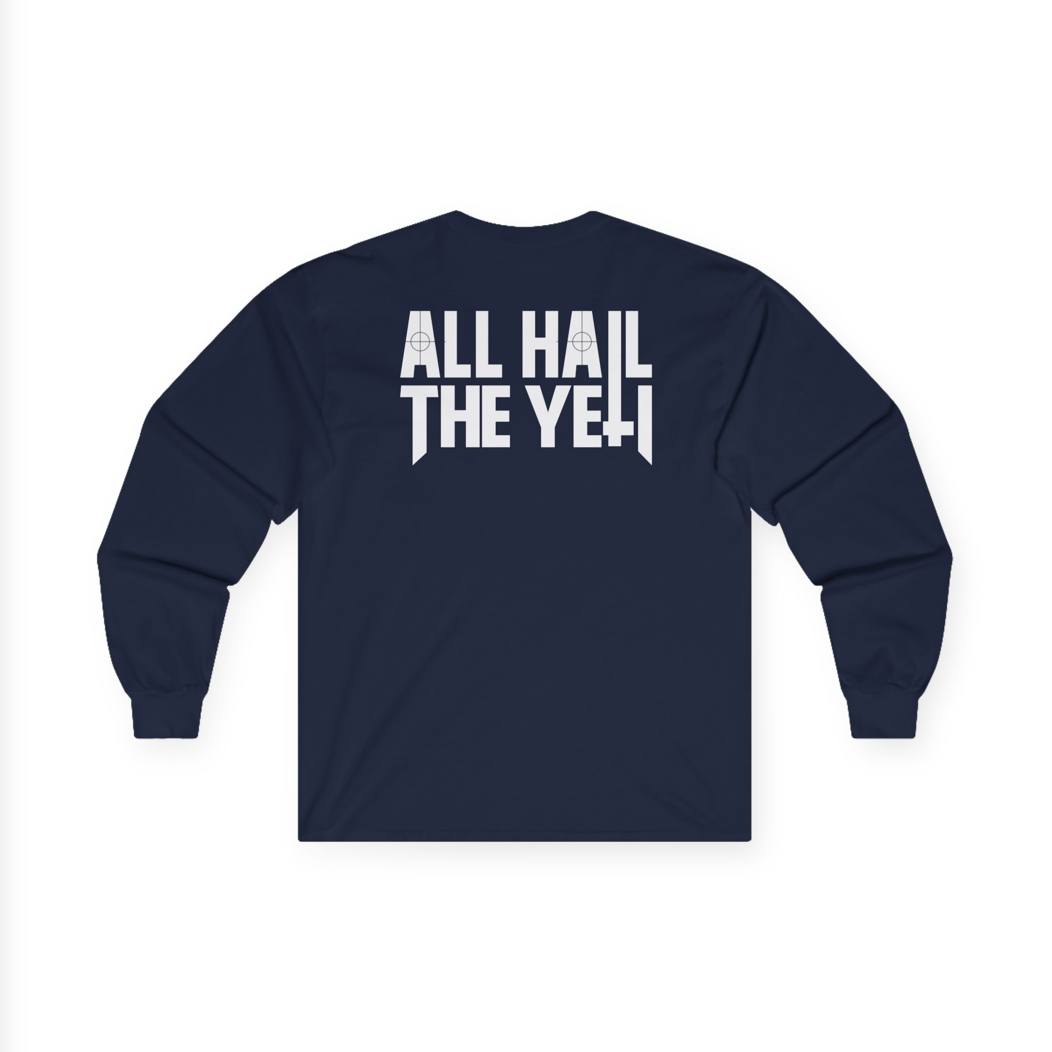 All Hail the Yeti Side Logo Unisex Ultra Cotton Long Sleeve Tee