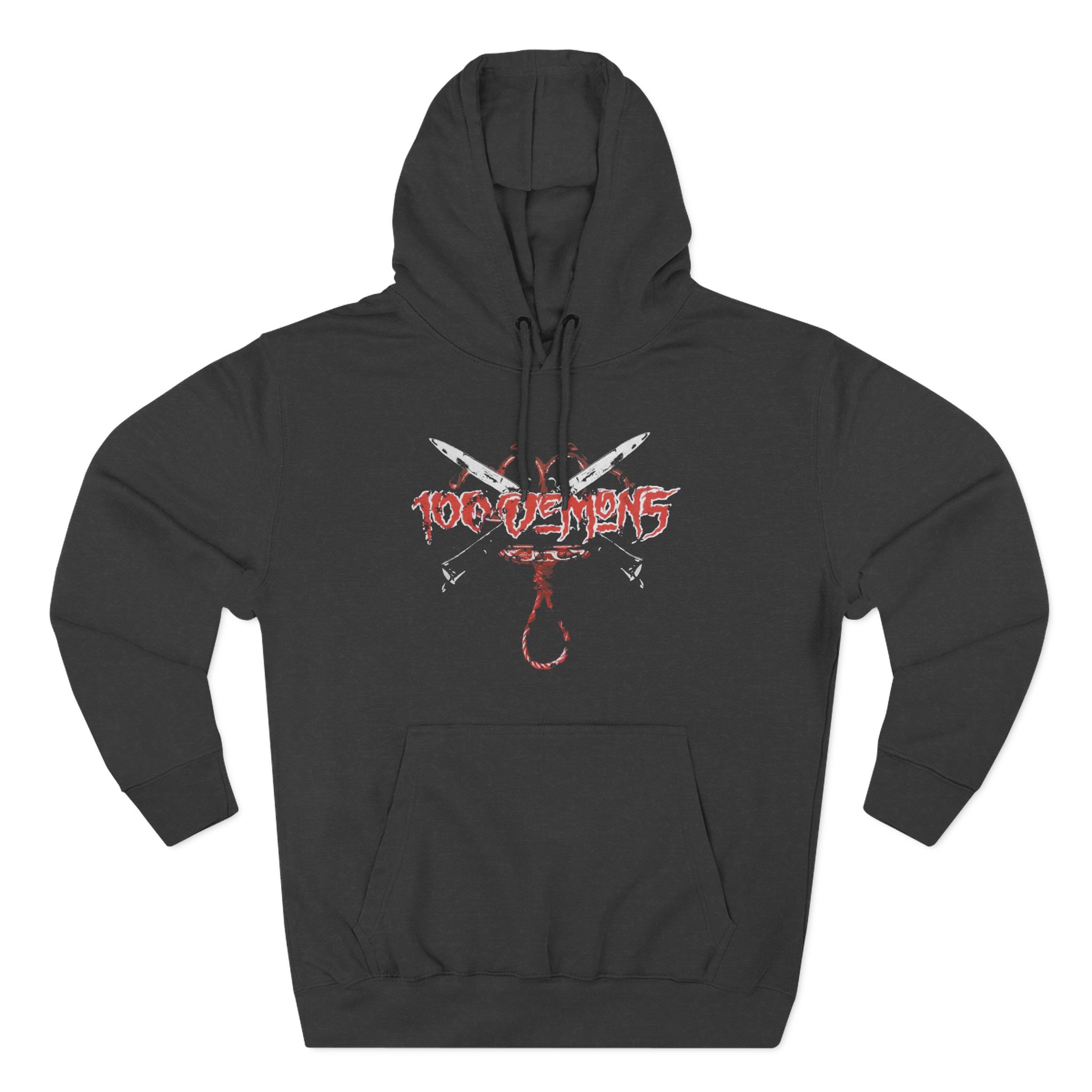 100 Demons Three-Panel Fleece Hoodie