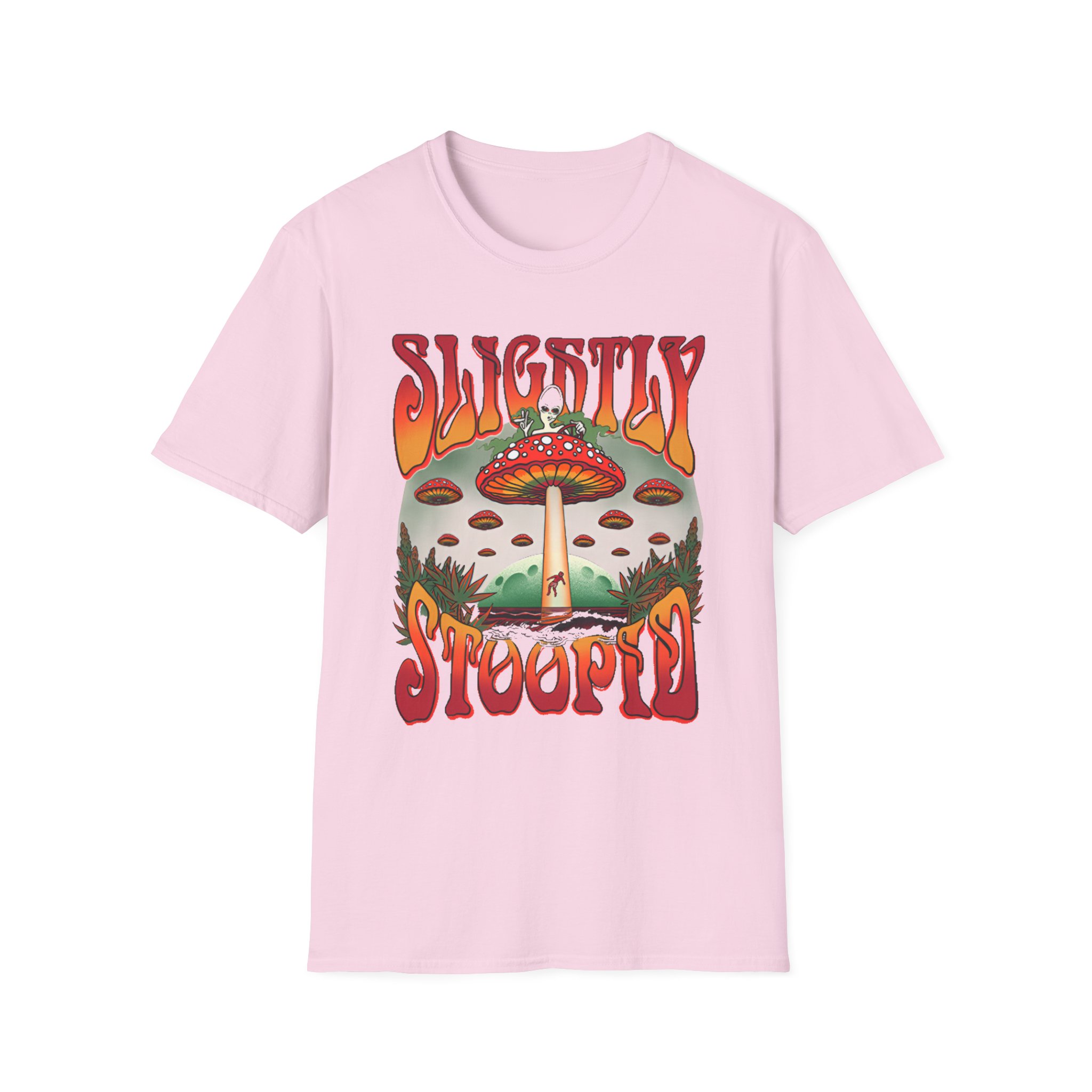 Slightly Stoopid Mushroom Ufo Unisex Softstyle T-Shirt
