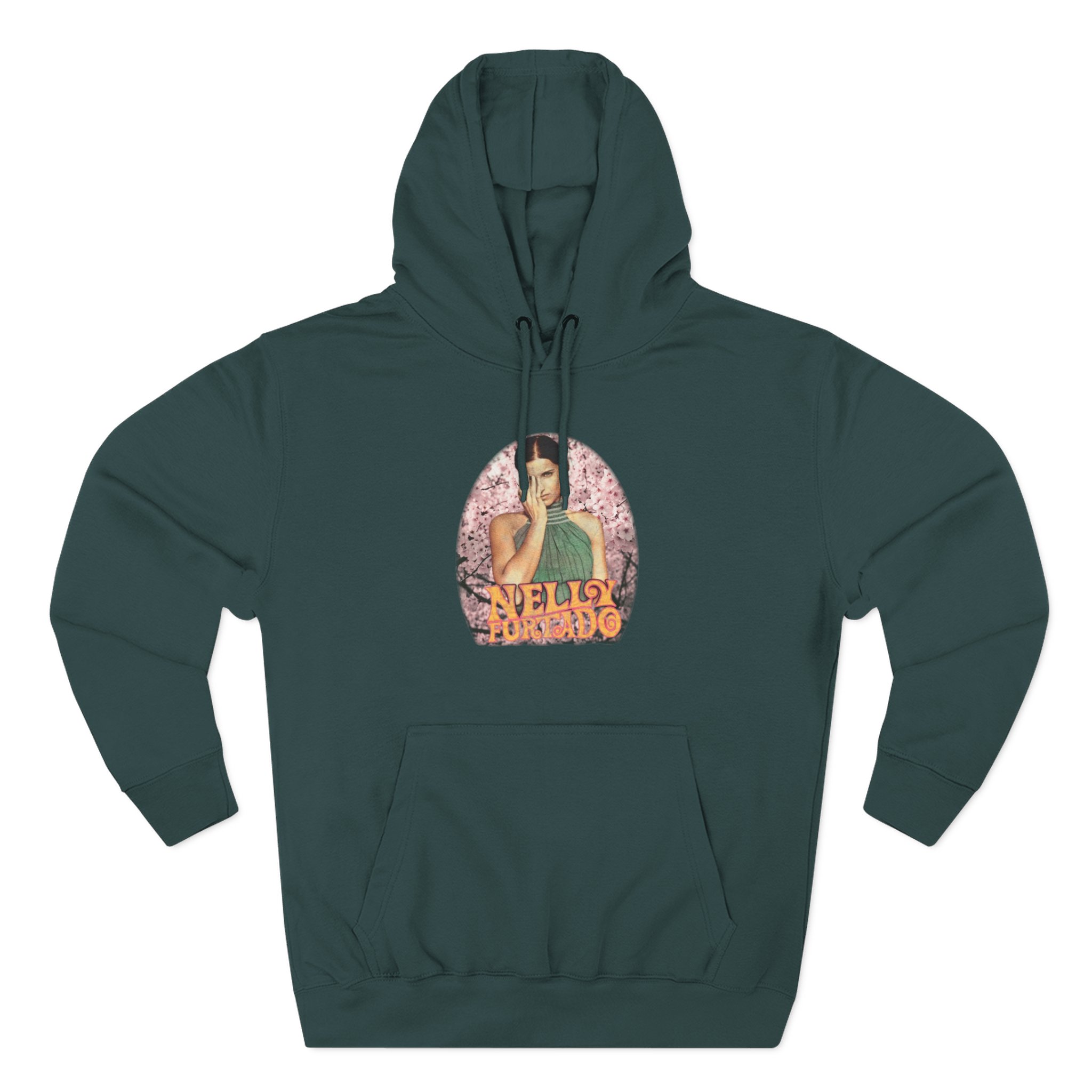 Nelly Furtado Three-Panel Fleece Hoodie