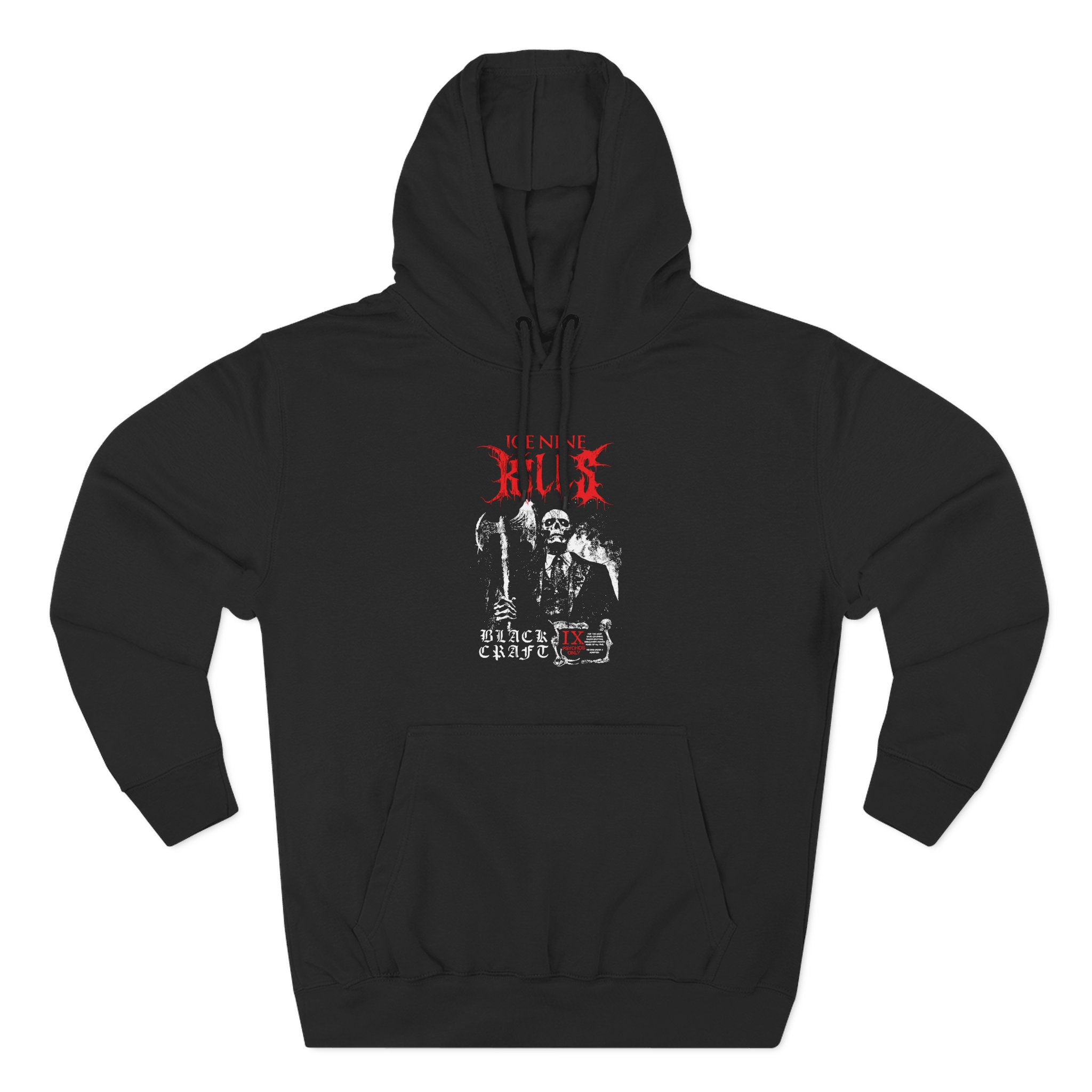 Ice Nine Kills Ink Skeleton Corpses Three-Panel Fleece Hoodie