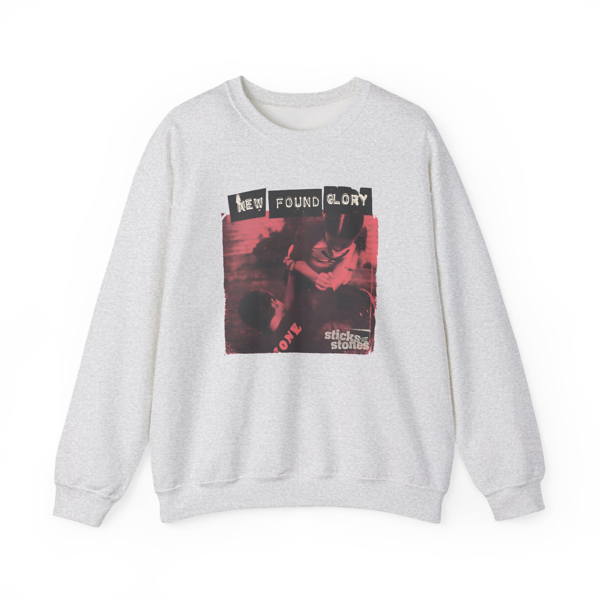 New Found Glory Sticks and Stones Xerox Unisex Heavy Blendâ„¢ Crewneck Sweatshirt