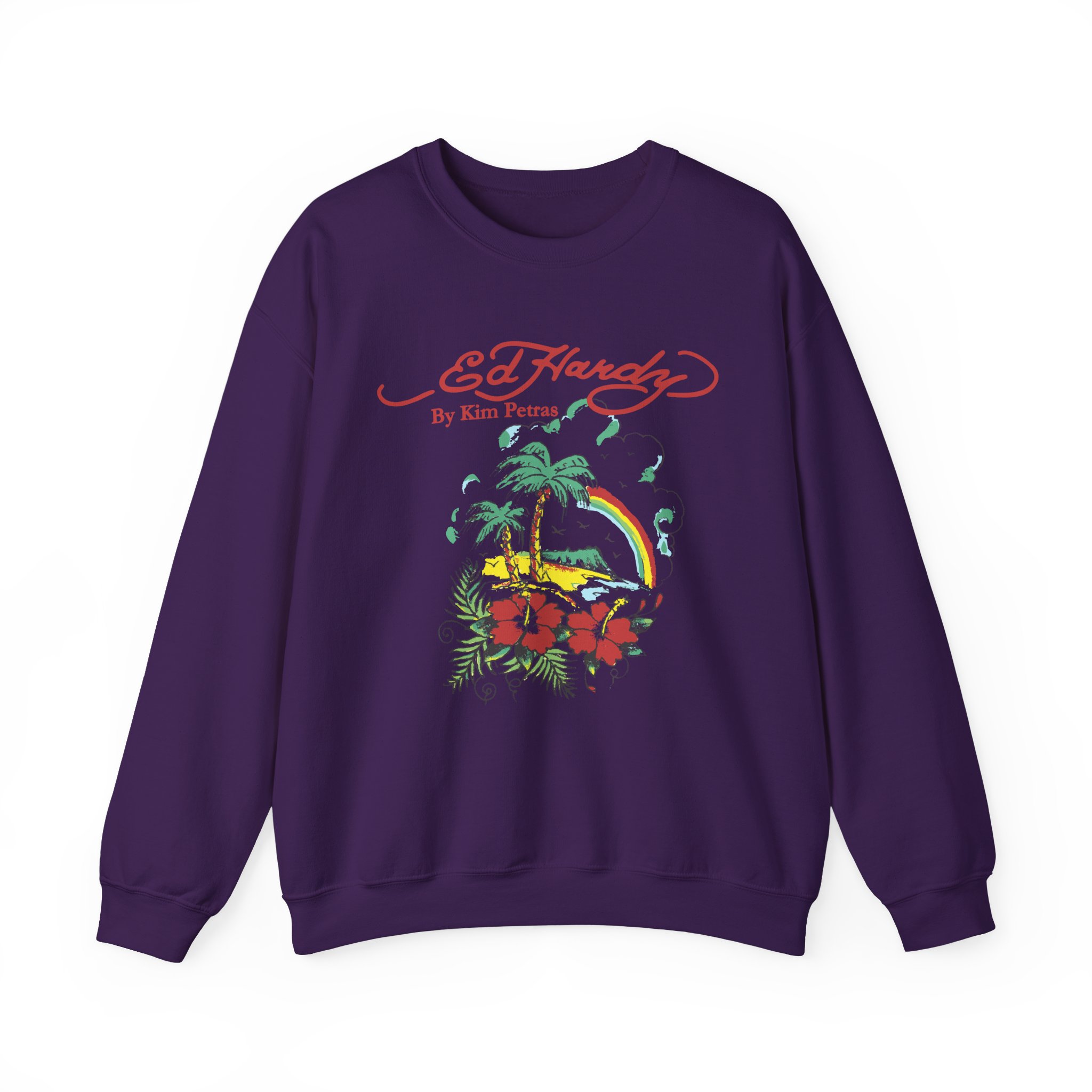Kim Petras Tropical Scene Lettuce Unisex Heavy Blendâ„¢ Crewneck Sweatshirt