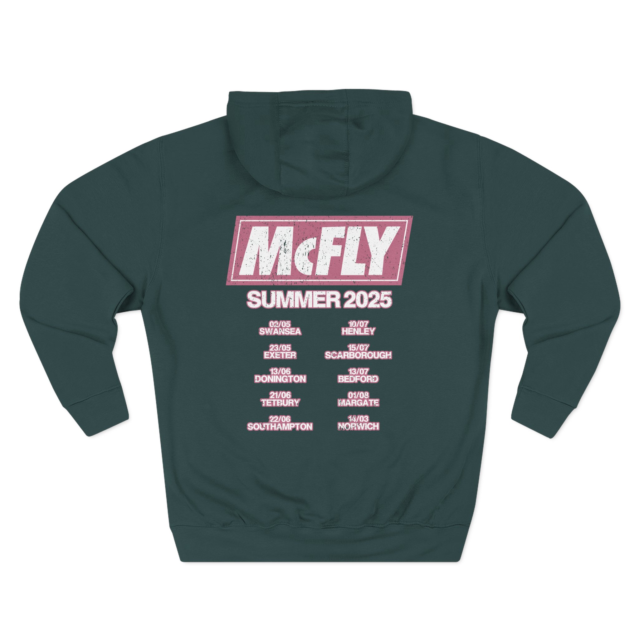 Mcfly Summer 2025 Tour Three-panel Fleece Hoodie