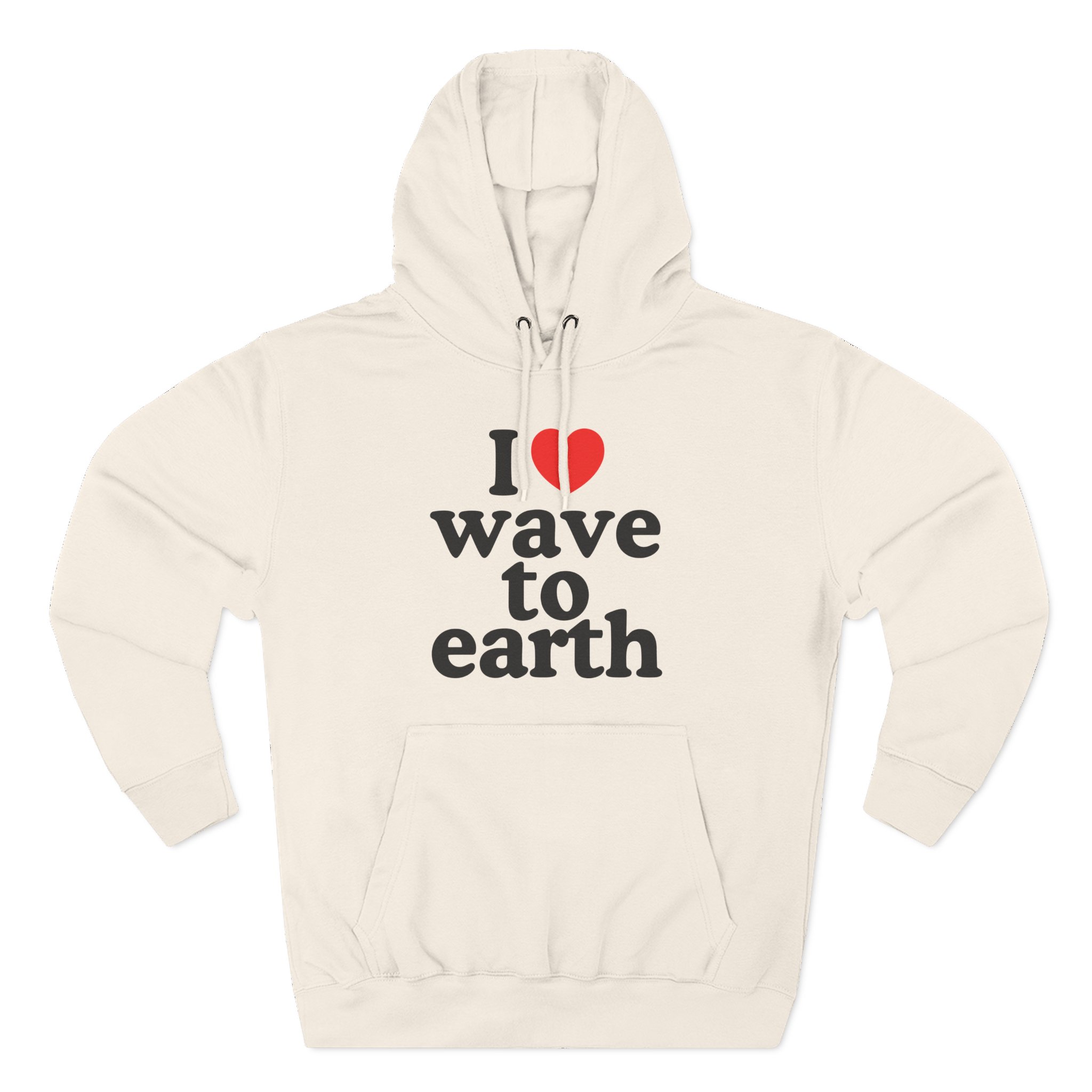 Wave to Earth Three-Panel Fleece Hoodie
