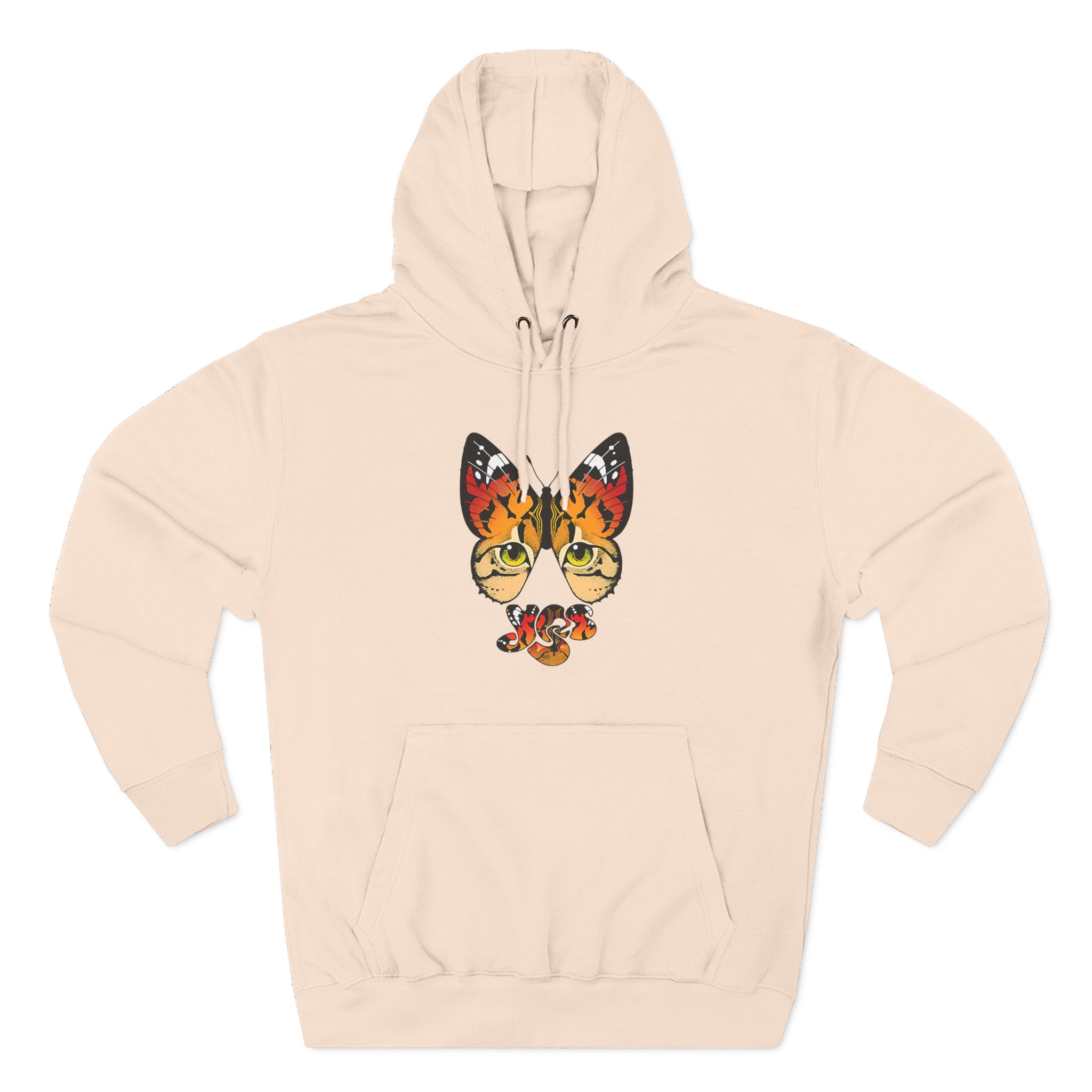 Yes Monarch Eyes Logo Three-Panel Fleece Hoodie