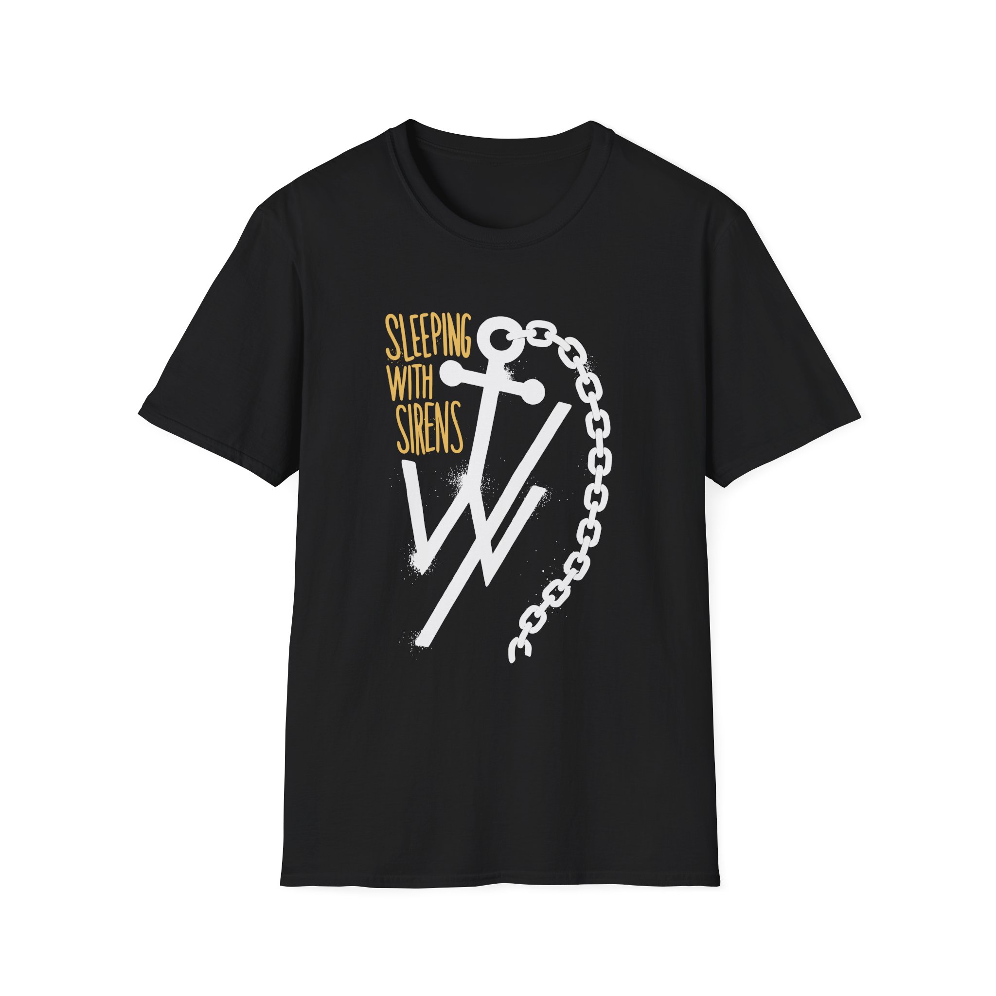 Sleeping With Sirens Anchor Chain Unisex Softstyle T-Shirt
