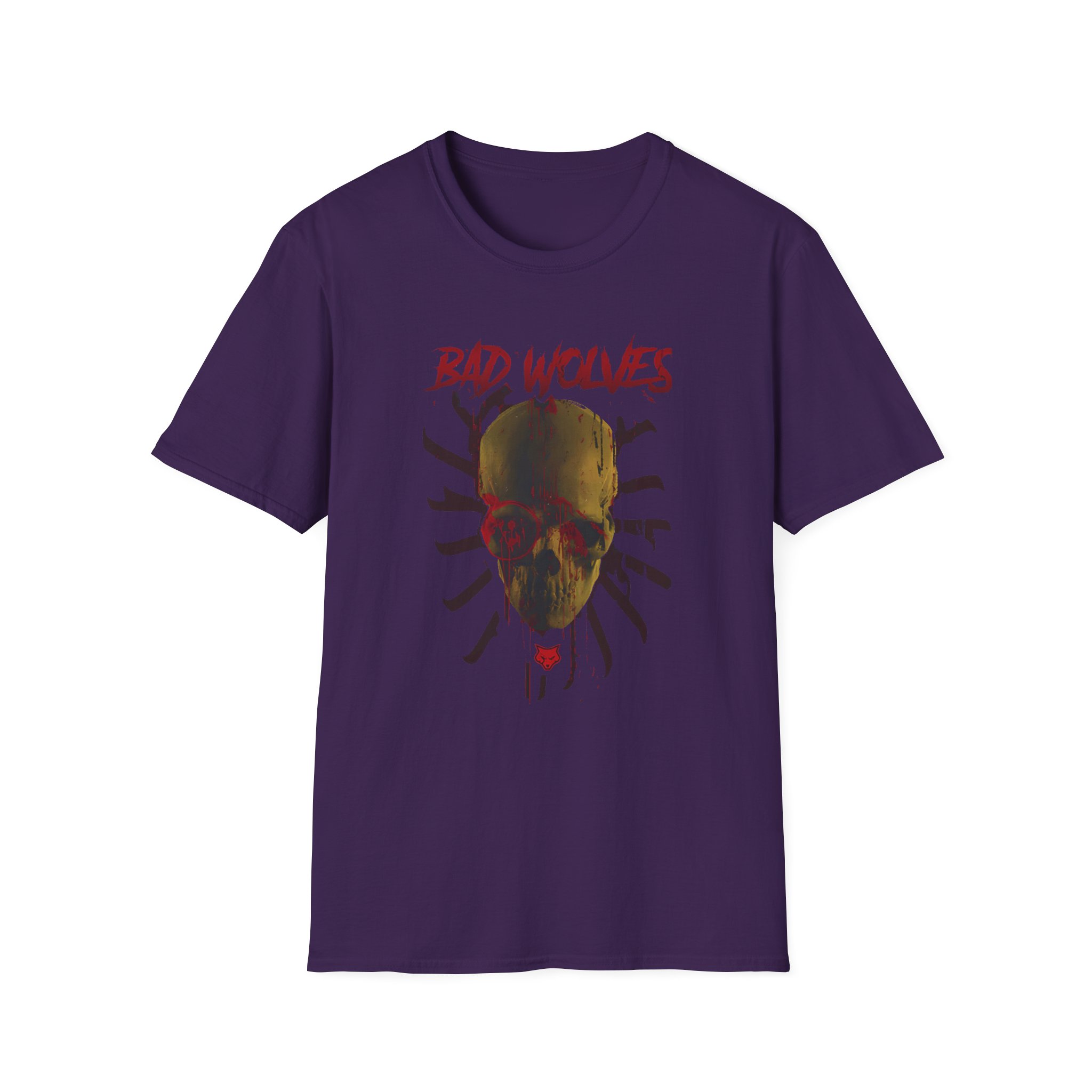 Bad Wolves Bloody Skull Unisex Softstyle T-Shirt