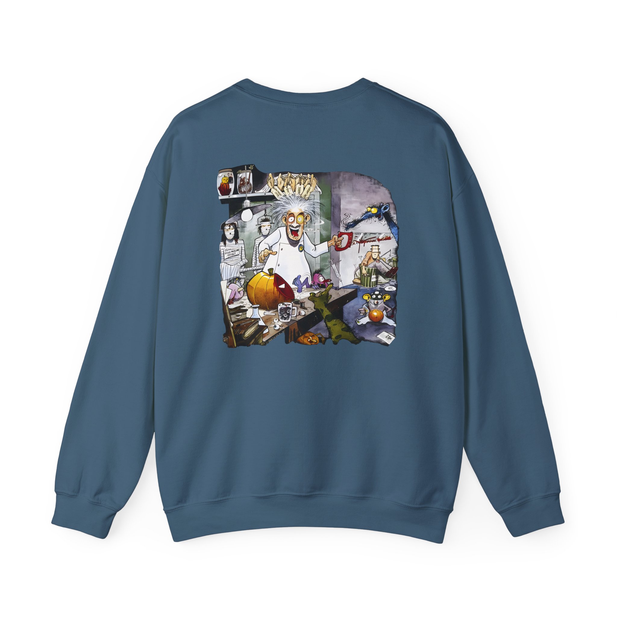 Helloween Dr. Stein Zipper Unisex Heavy Blendâ„¢ Crewneck Sweatshirt