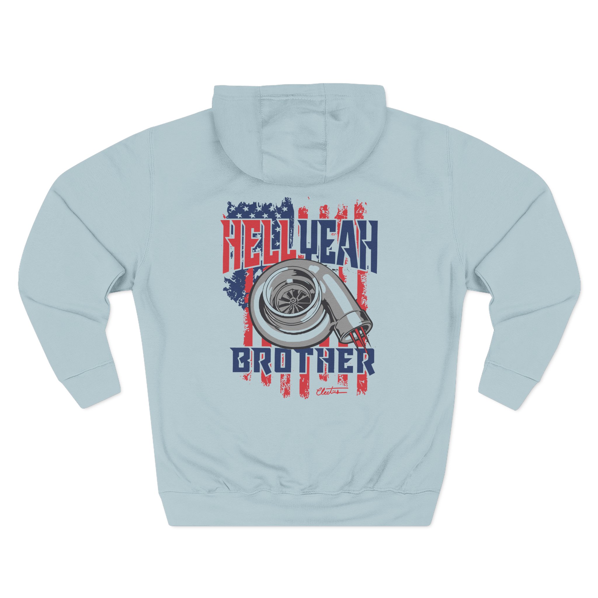 Cleetus Mcfarland Hell Yeah Brother Three-Panel Fleece Hoodie