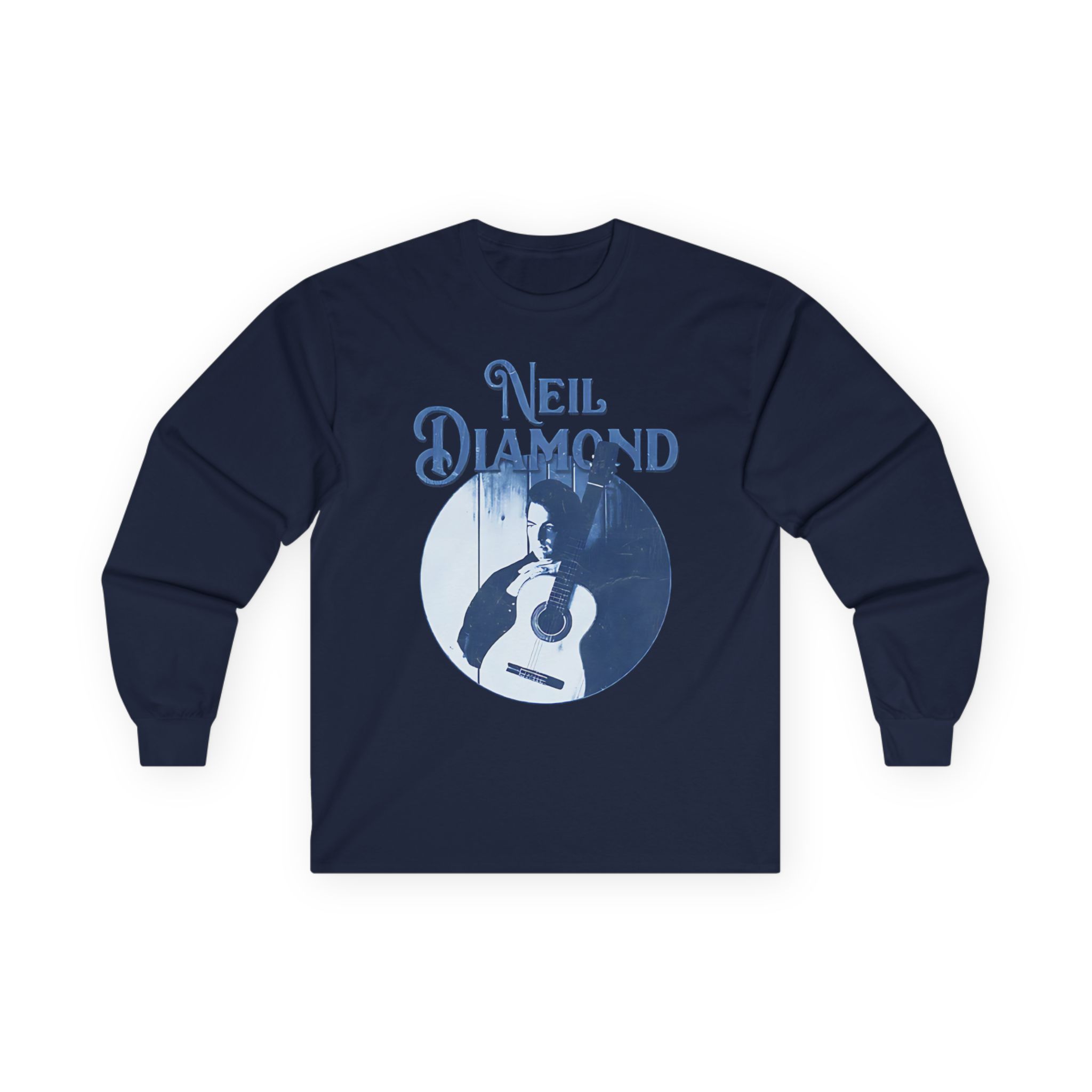 Neil Diamond Circle Guitar Unisex Ultra Cotton Long Sleeve Tee