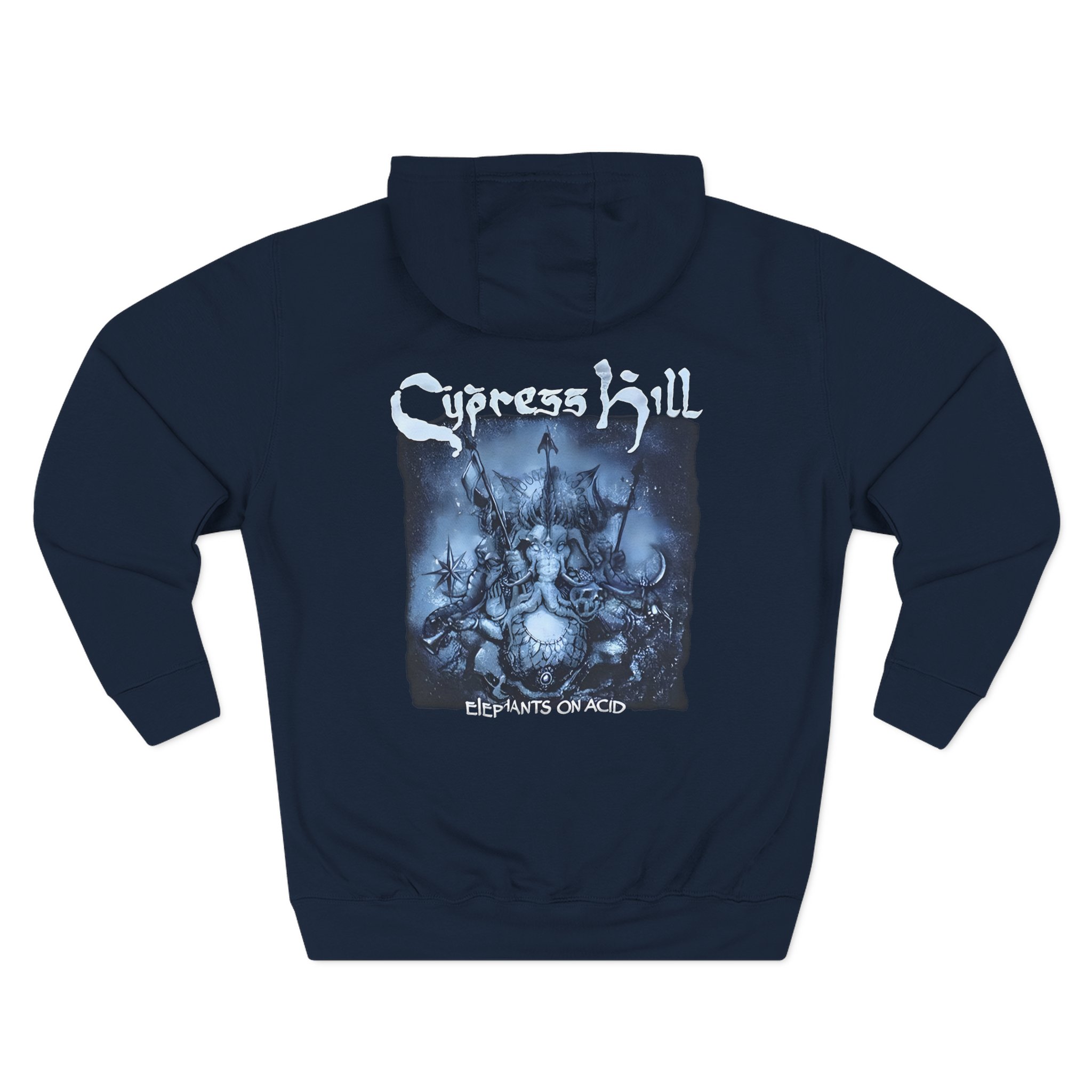 Cypress Hill Elephants on Acid Three-Panel Fleece Hoodie