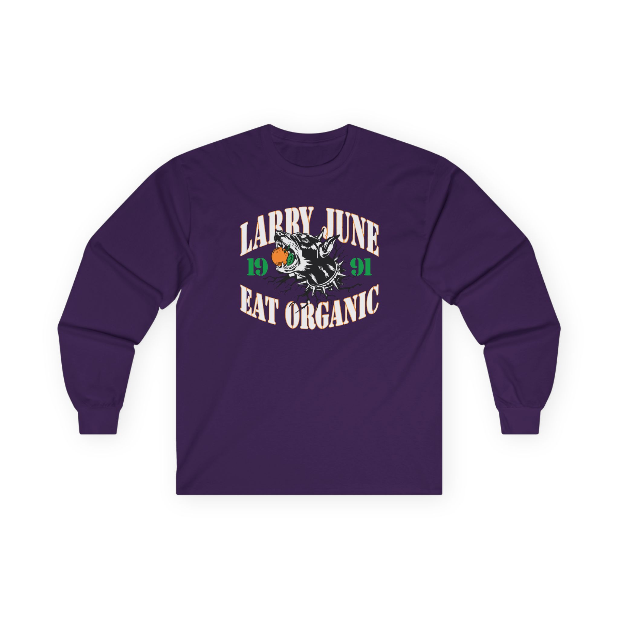Larry June Eat Organic Unisex Ultra Cotton Long Sleeve Tee