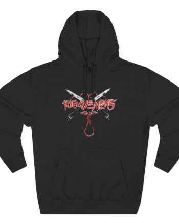 100 Demons Three-Panel Fleece Hoodie