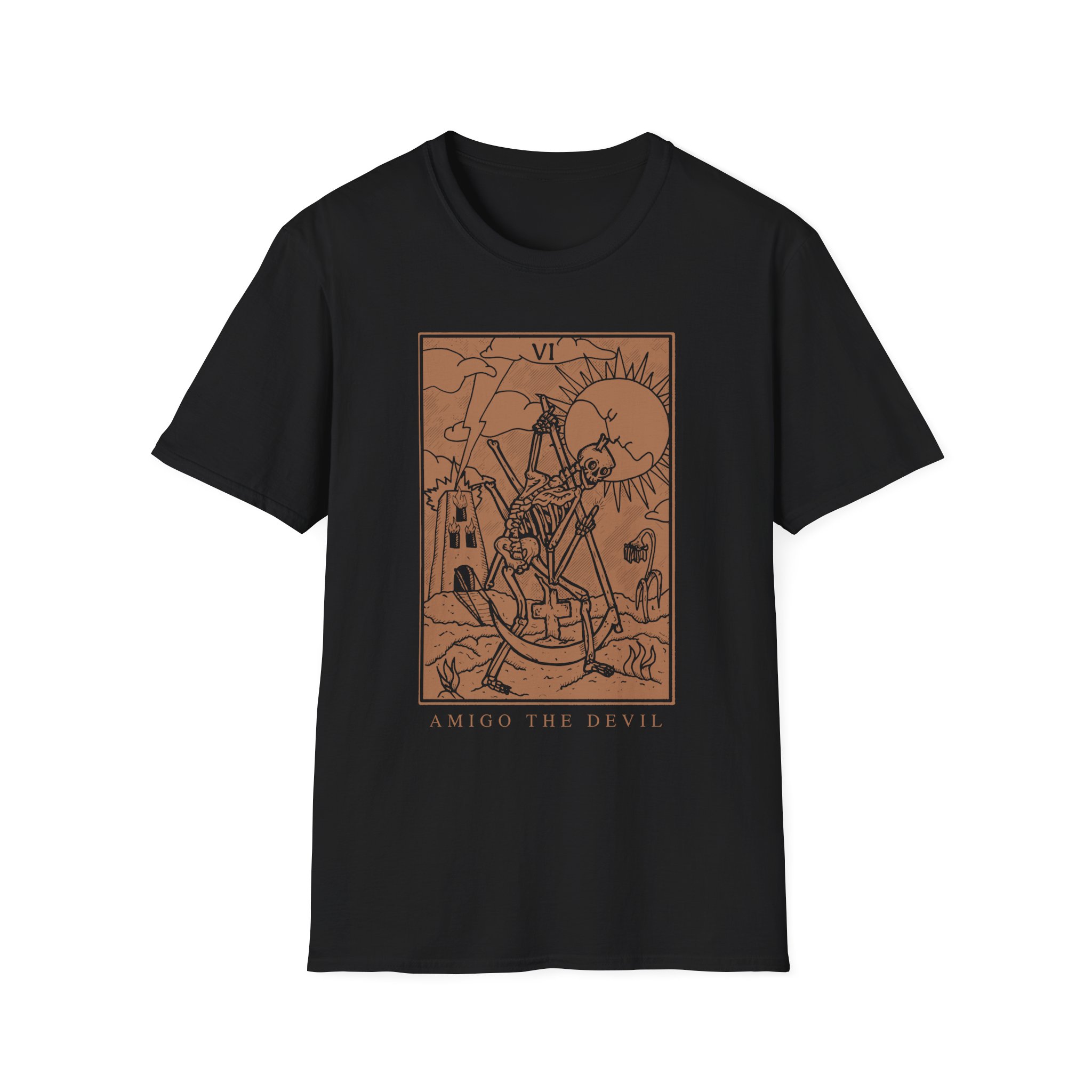 Amigo the Devil Tarot Card Unisex Softstyle T-Shirt