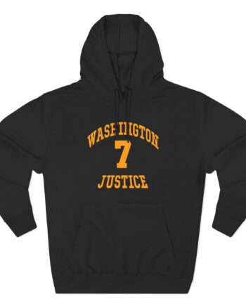 Will Smith Washington Justice Three-Panel Fleece Hoodie