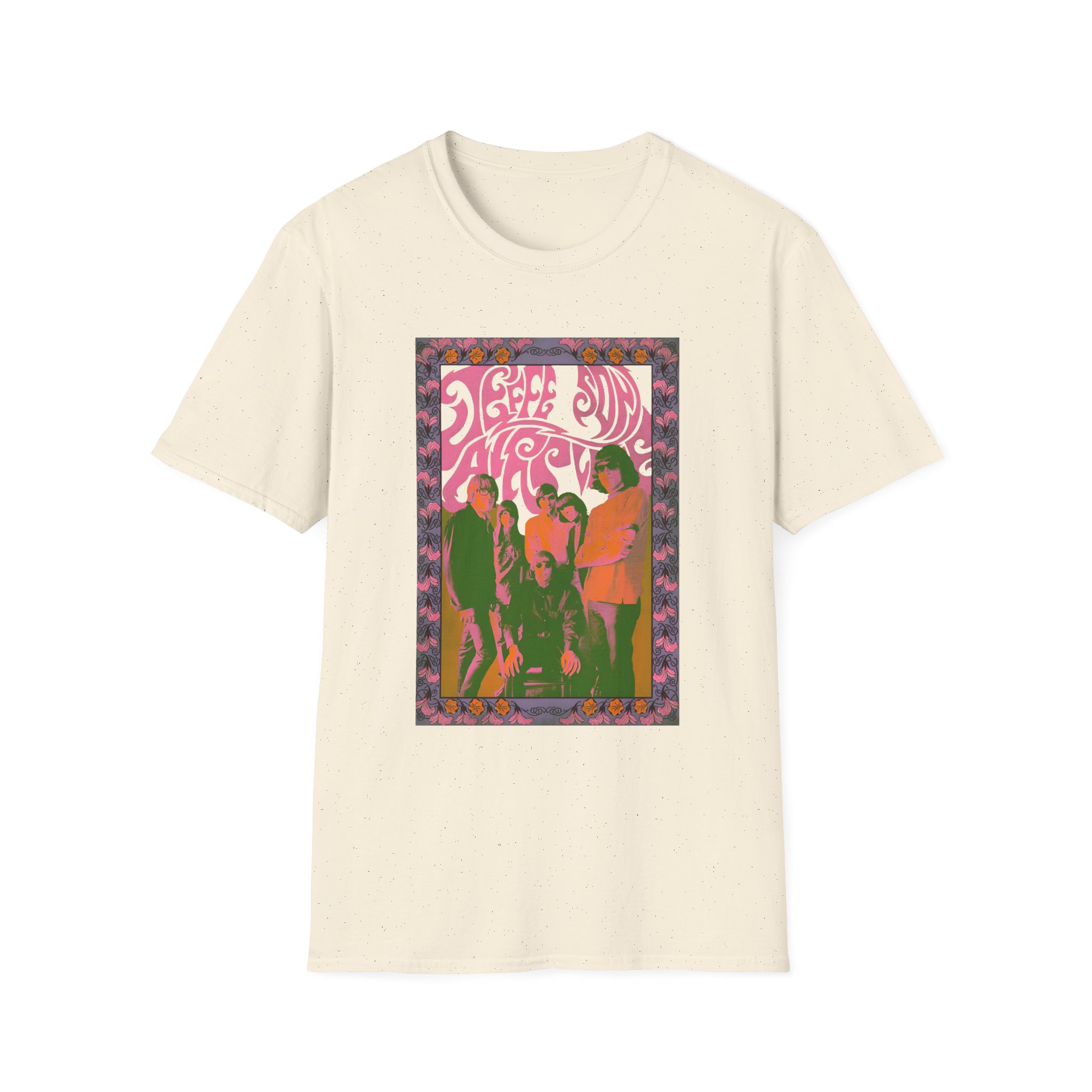 Jefferson Airplane Psychedelic Band Photo Unisex Softstyle T-Shirt