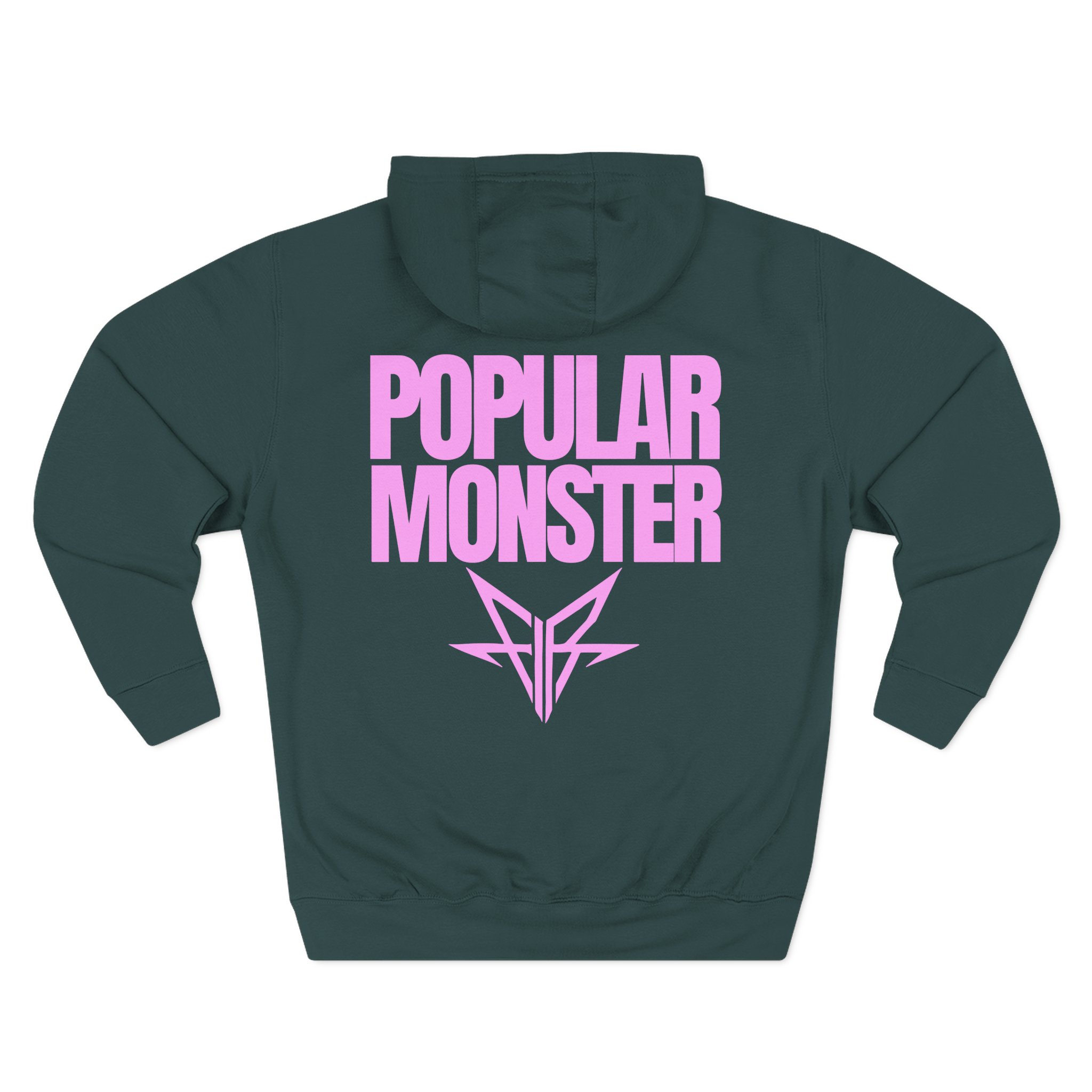 Falling in Reverse Popular Monster Text Three-Panel Fleece Hoodie