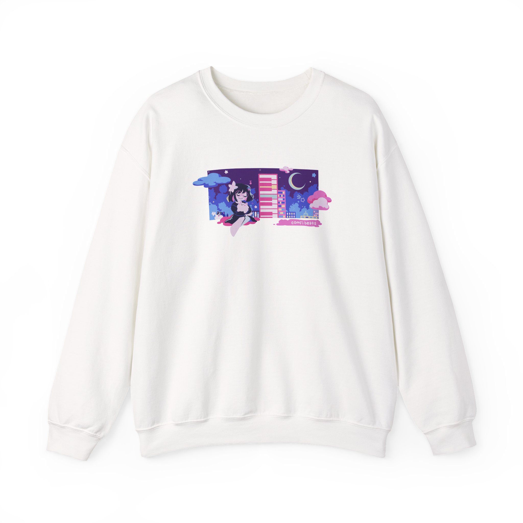 Lilypichu Comfi Beats Unisex Heavy Blendâ„¢ Crewneck Sweatshirt