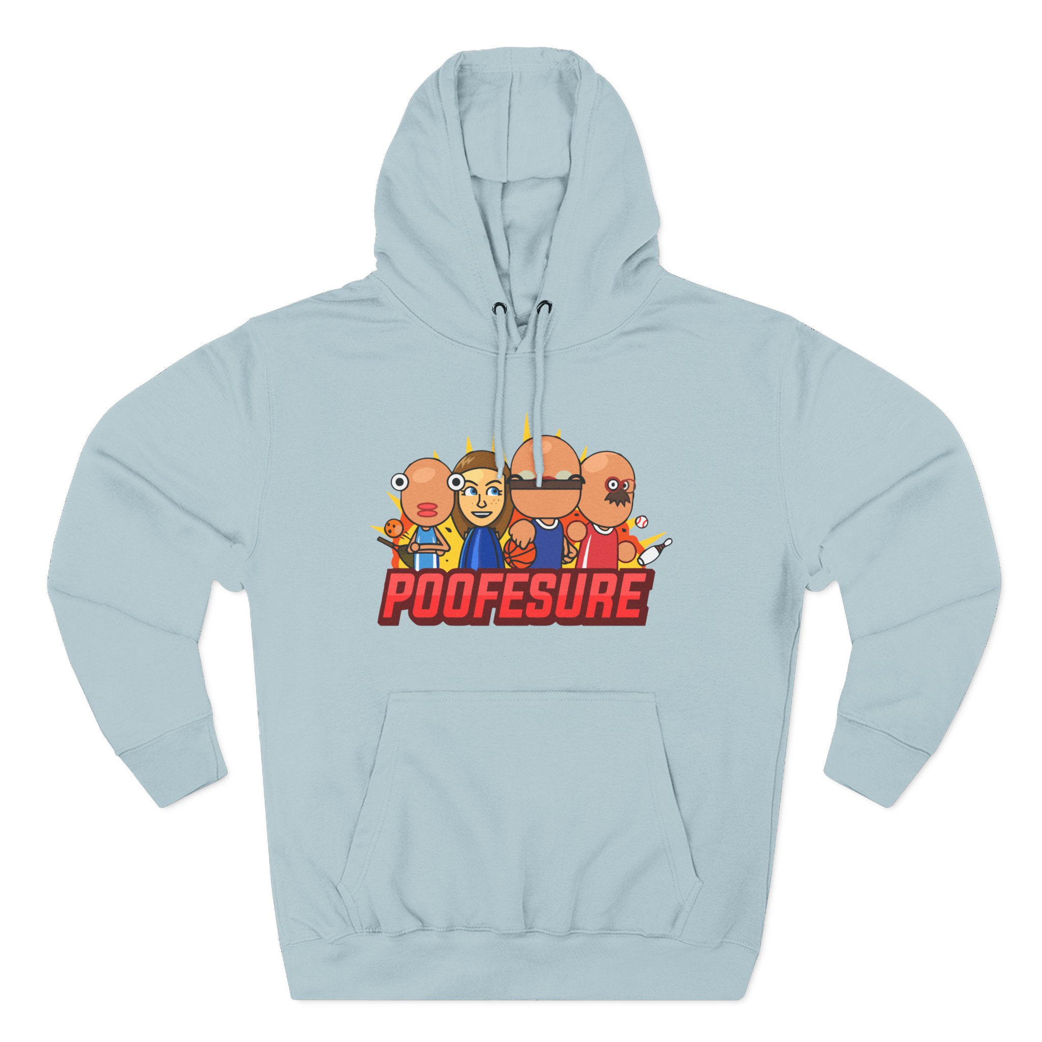 Poofesure Three-Panel Fleece Hoodie