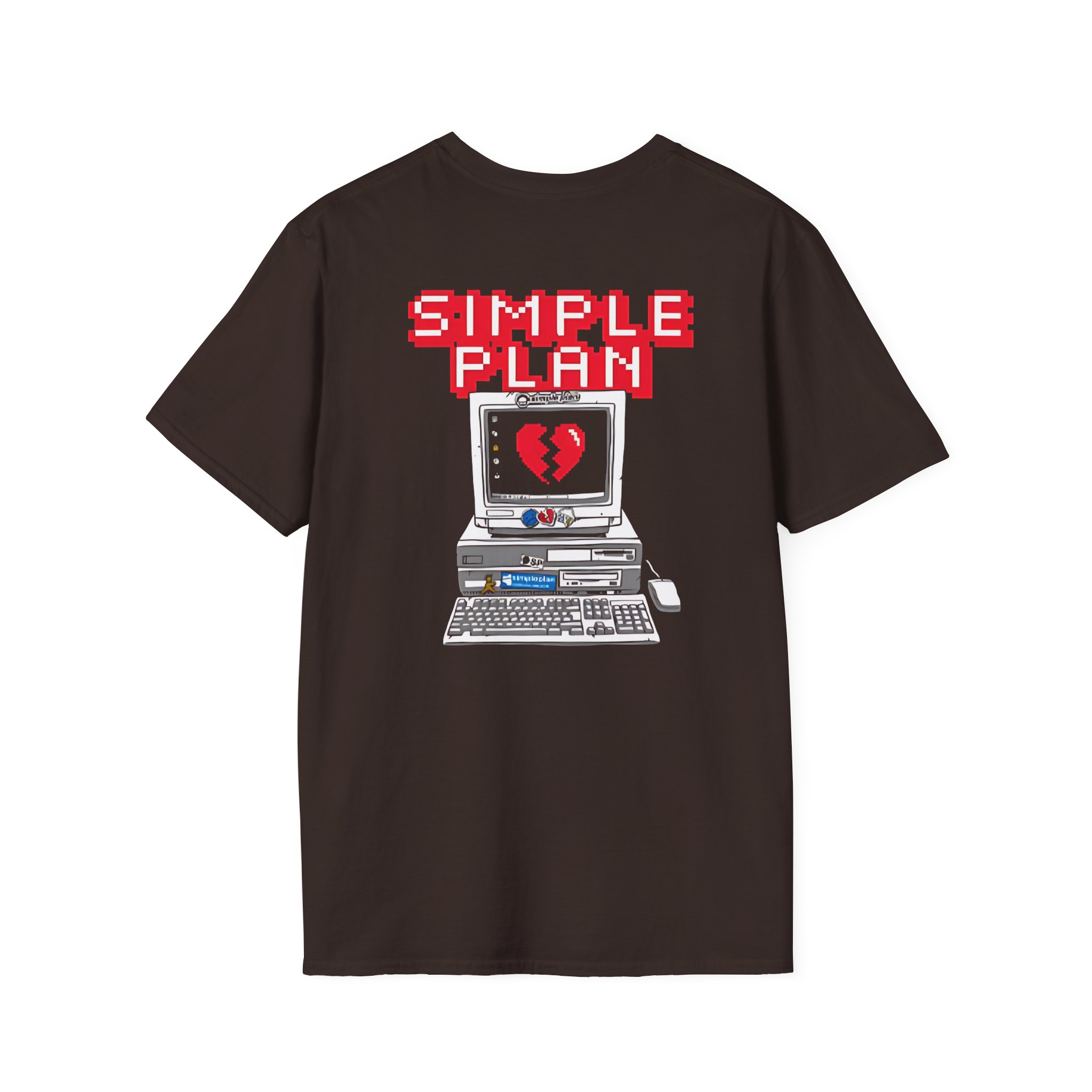 Simple Plan 90's Computer Unisex Softstyle T-Shirt