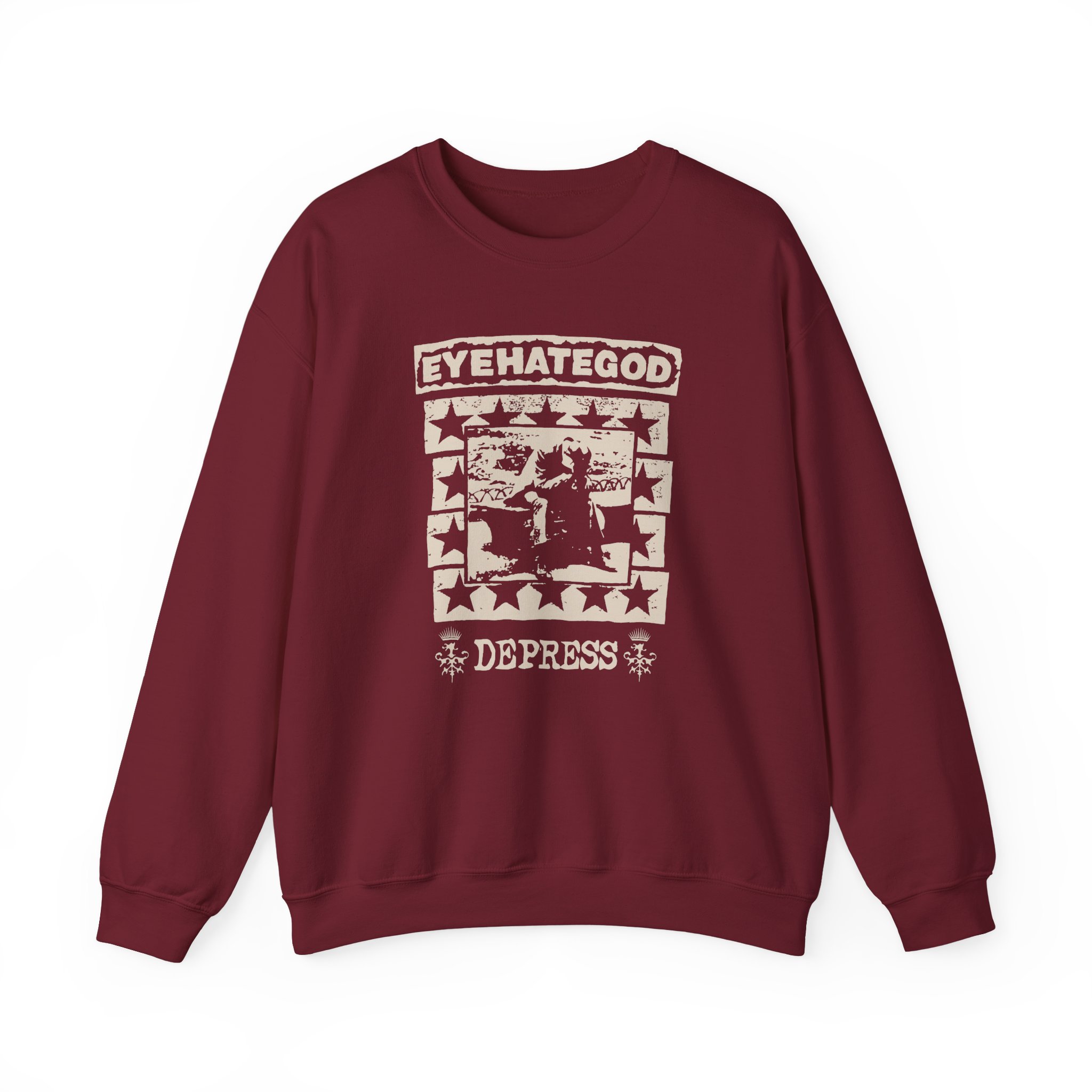 Eyehategod Depress Unisex Heavy Blendâ„¢ Crewneck Sweatshirt
