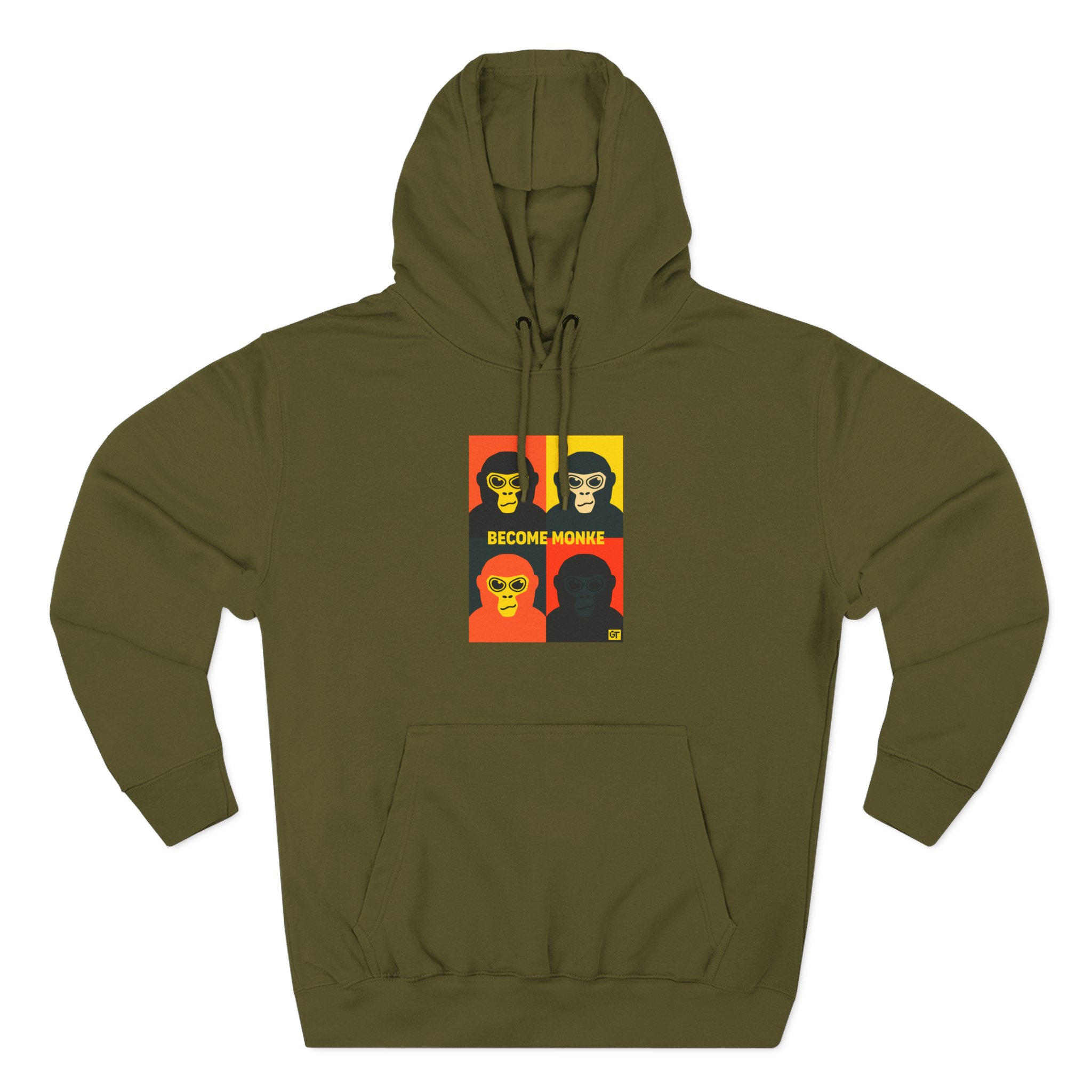 Gorilla Tag Become Monke Three-Panel Fleece Hoodie