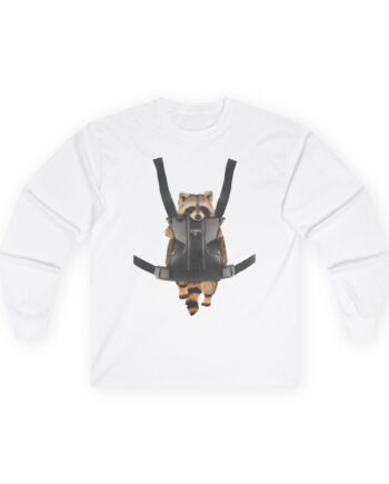 William Osman Raccoon Unisex Ultra Cotton Long Sleeve Tee