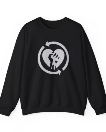 Rise Against Heartfist Glow in the Dark Unisex Heavy Blend™ Crewneck Sweatshirt