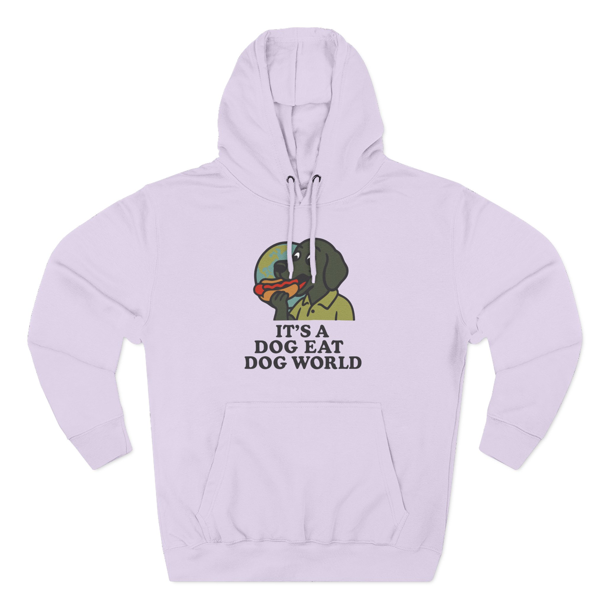 Dog Eat Dog World Three-Panel Fleece Hoodie