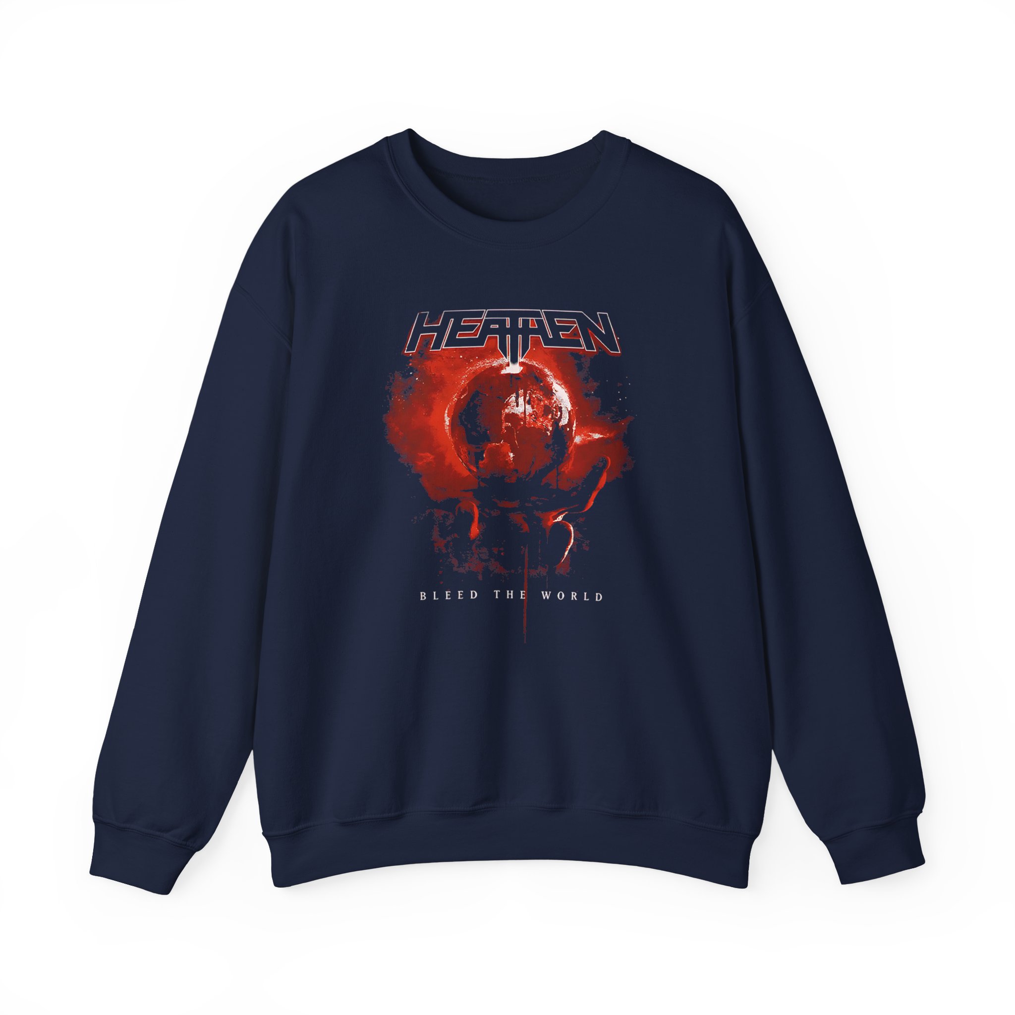 Heathen Bleed the World Unisex Heavy Blendâ„¢ Crewneck Sweatshirt