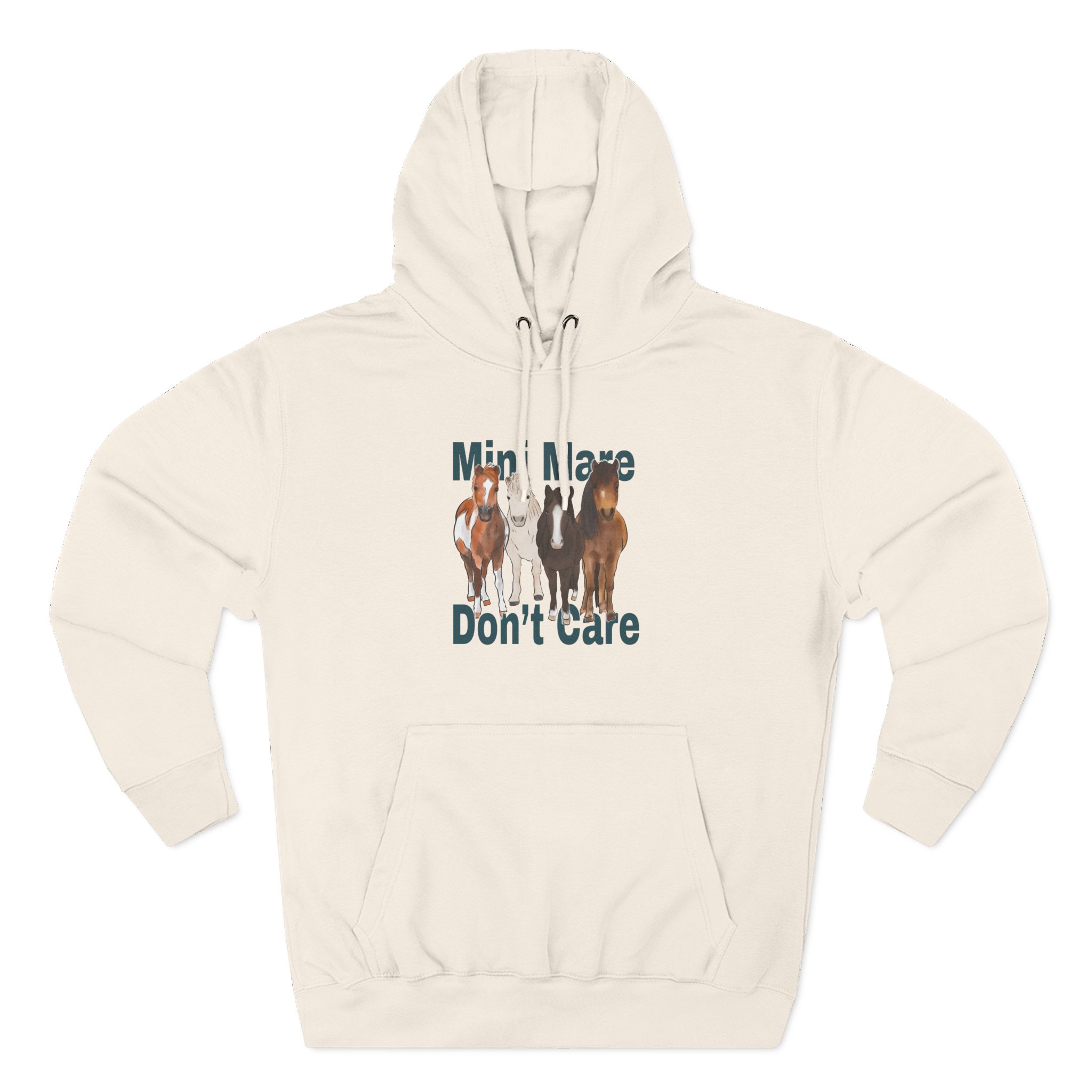 Katie Van Slyke Mini Mare Don't Care Three-Panel Fleece Hoodie