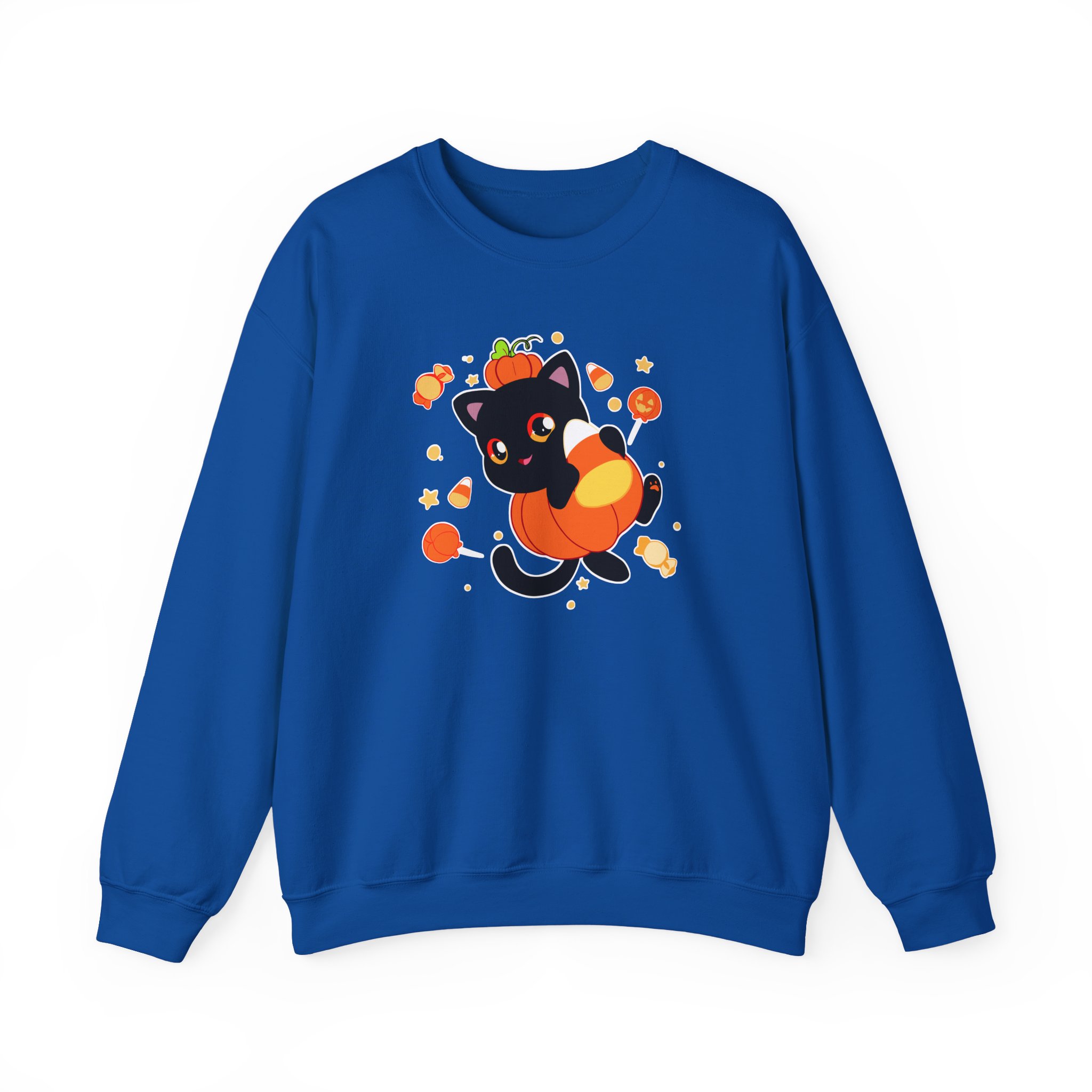 Aphmau Pumpkin Cat Unisex Heavy Blendâ„¢ Crewneck Sweatshirt