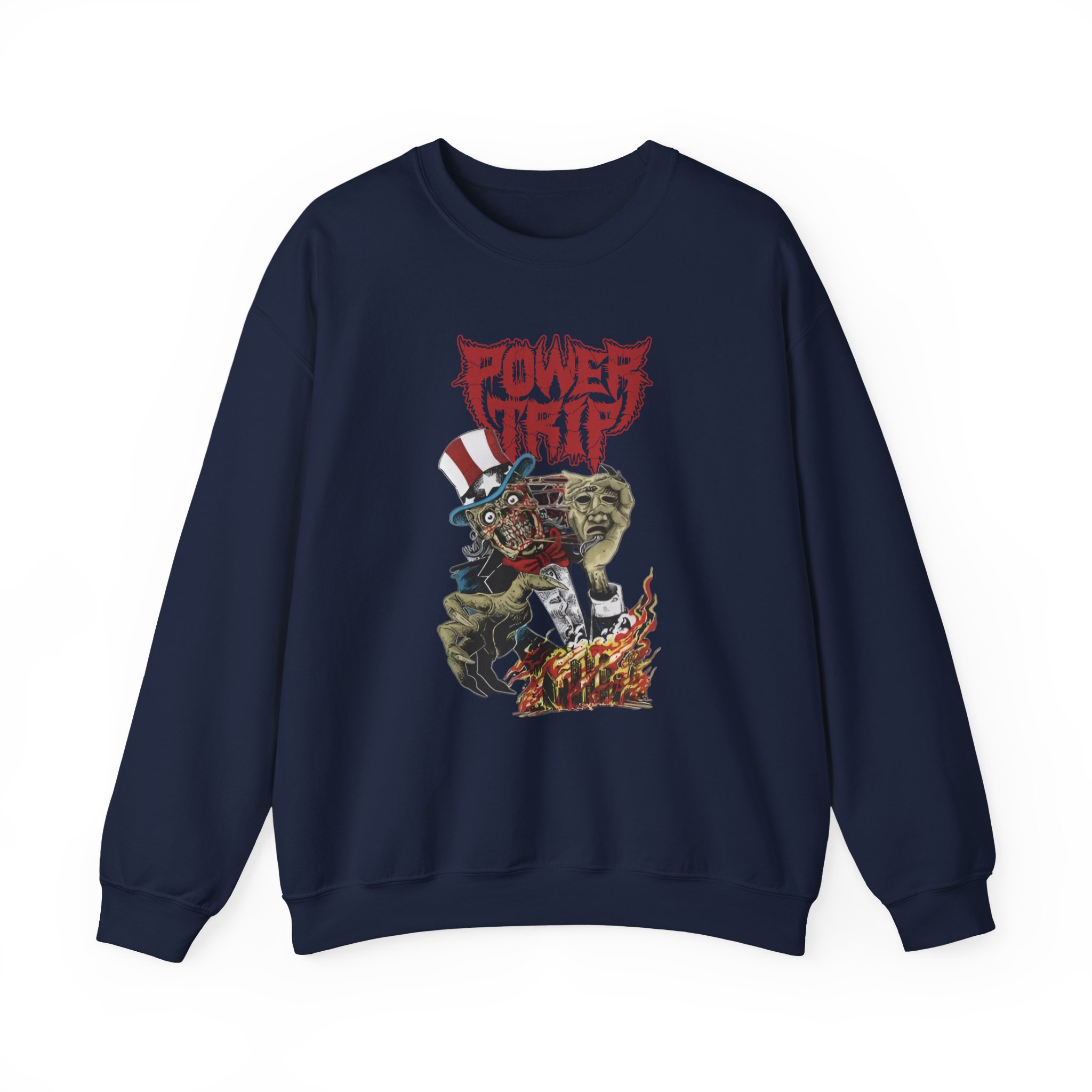 Power Trip Uncle Sam Unisex Heavy Blendâ„¢ Crewneck Sweatshirt