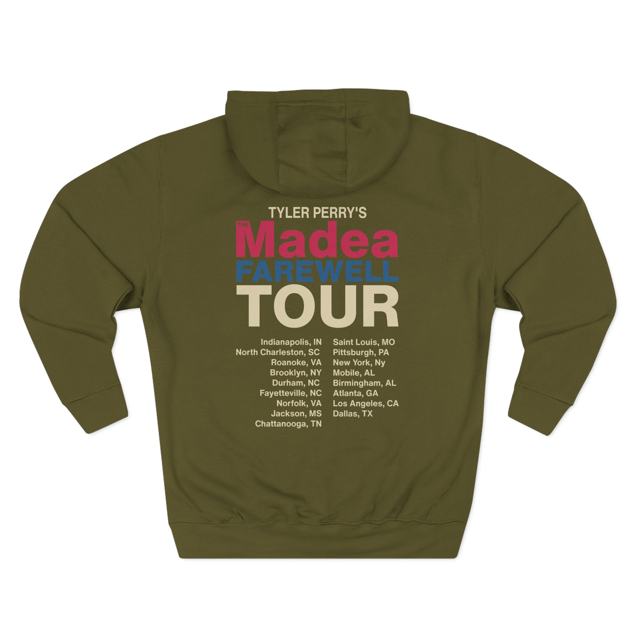Tyler Perry Madea’s Farewell Play Tour Three-Panel Fleece Hoodie
