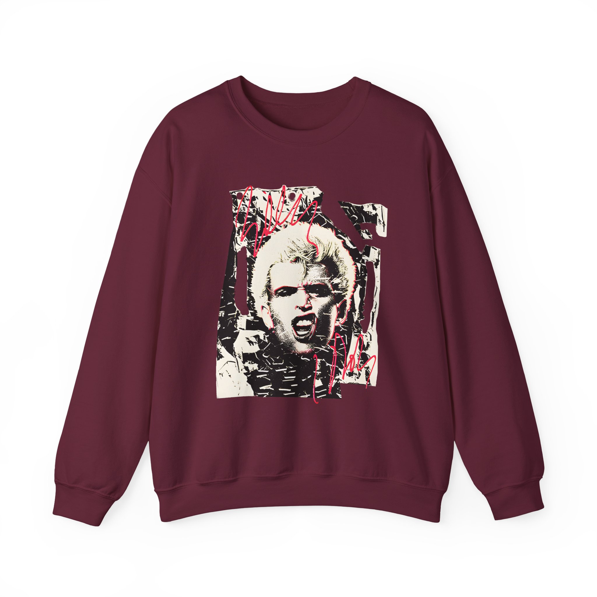 Billy Idol Shattered Photo Unisex Heavy Blendâ„¢ Crewneck Sweatshirt