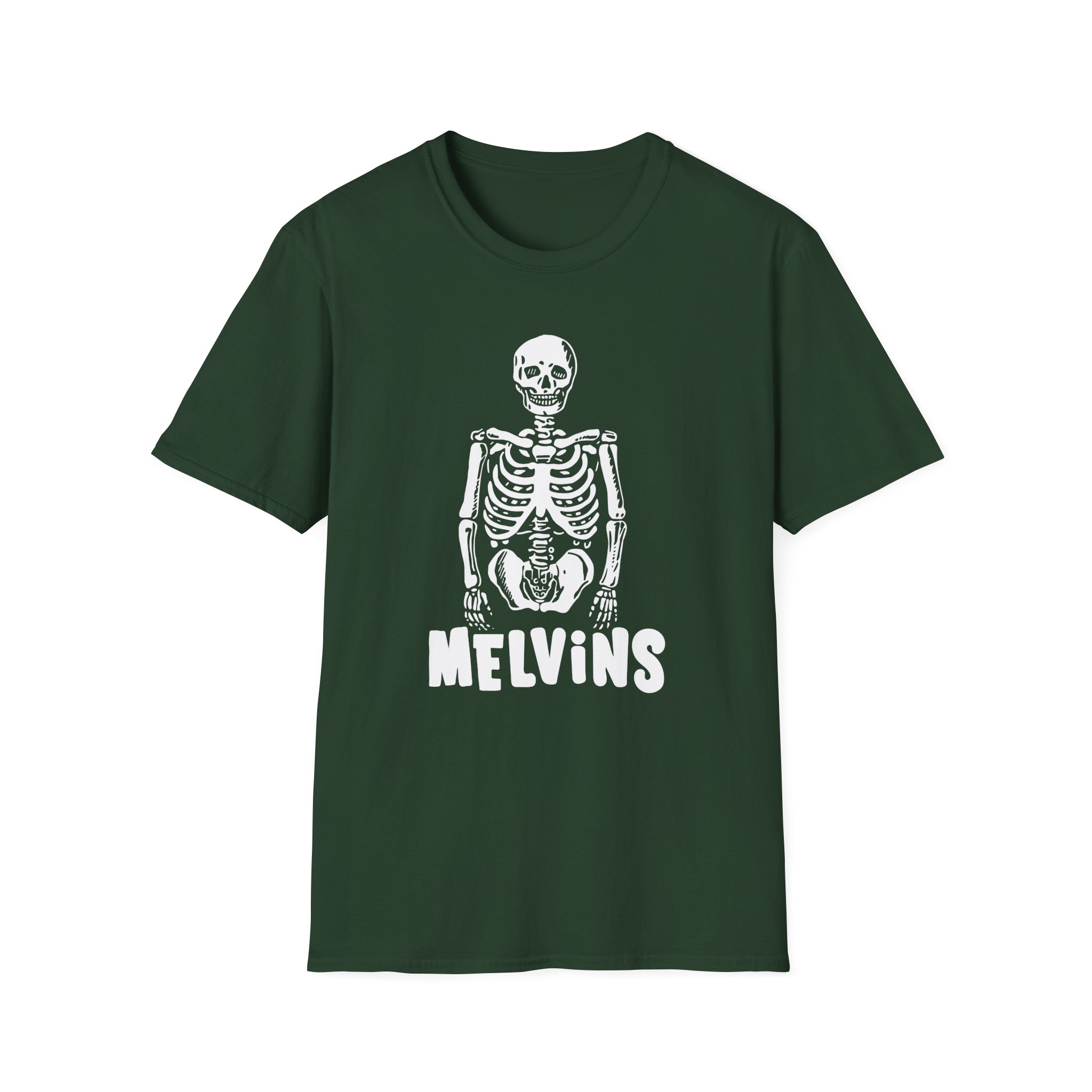 Melvins Skeleton Logo Unisex Softstyle T-Shirt